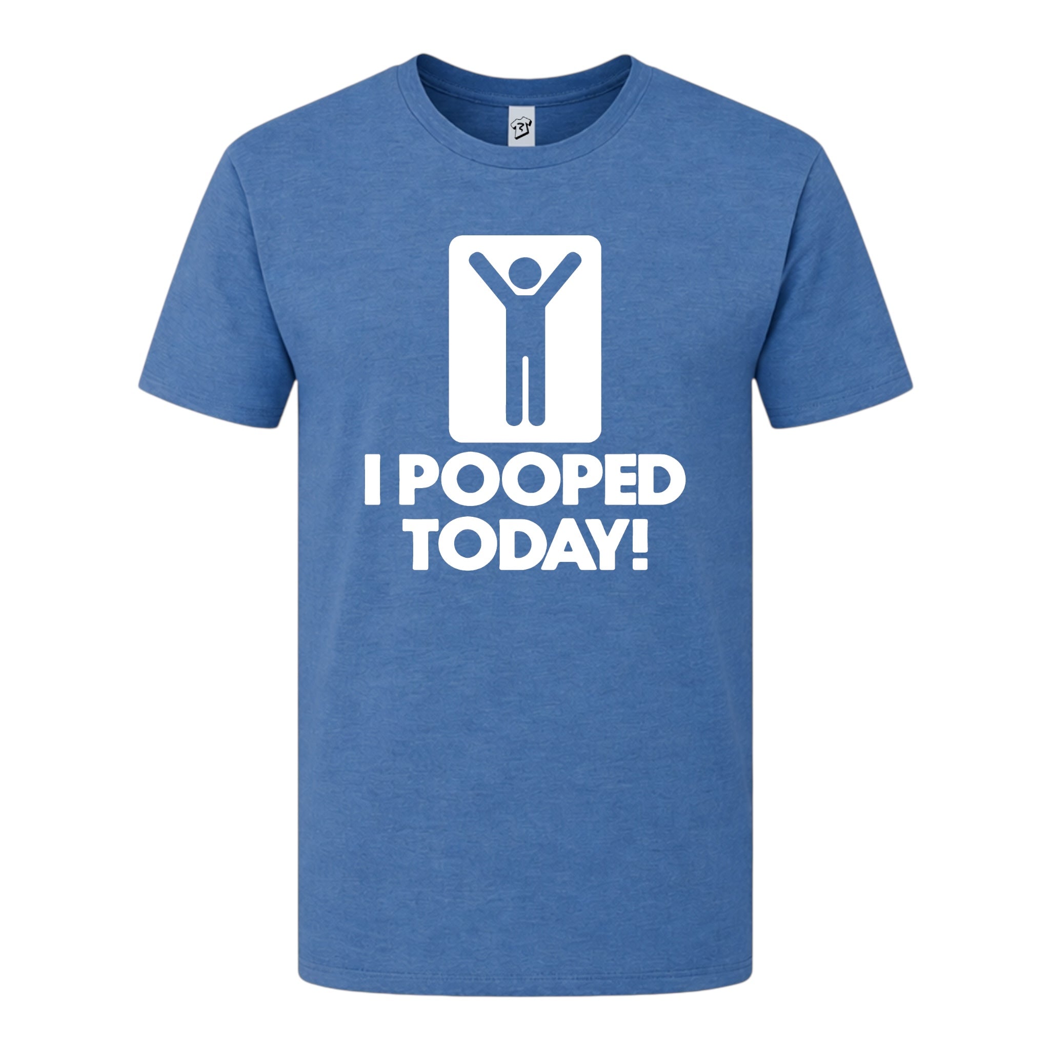 Tees Club graphic tee I Pooped Today - Premium Tee Black Size L detail