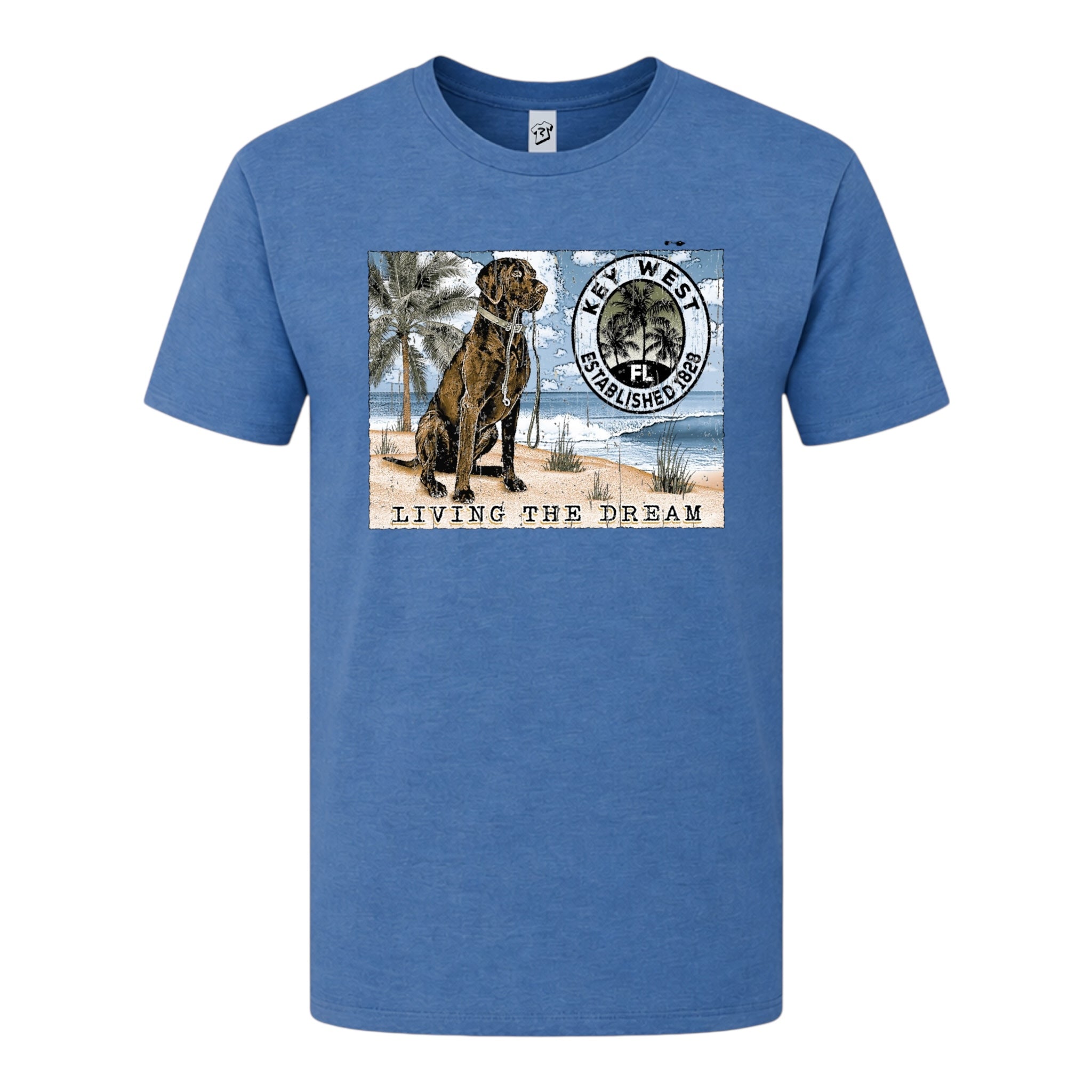 Tees Club graphic tee Black Lab Dog KW - Premium Tee Black Size XL detail