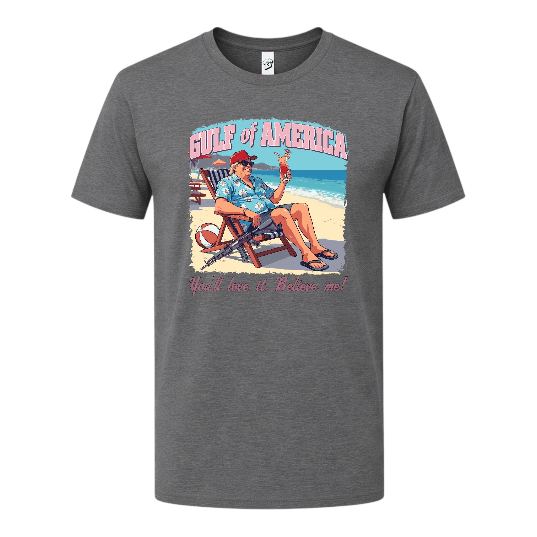 Tees Club graphic tee Gulf of America You'll Love It Believe Me - Premium Tee Black Size XL detail