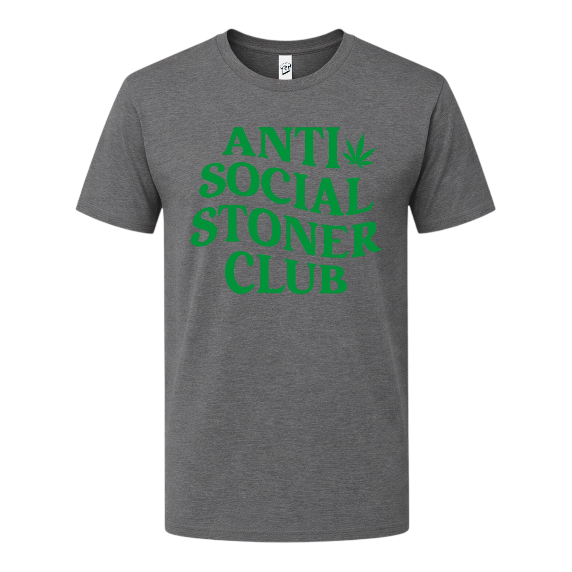 Tees Club graphic tee Anti Social Stoner Club - Premium Tee Black Size S back view