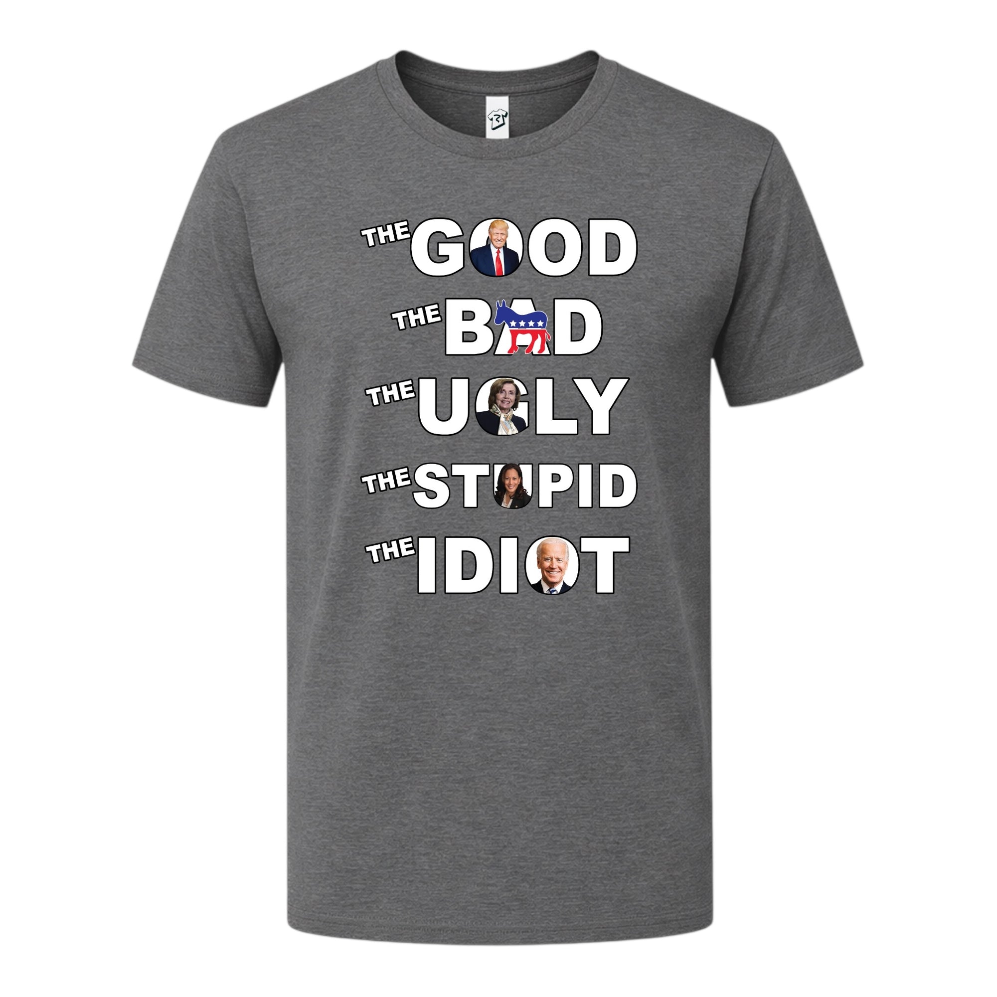 Tees Club graphic tee The Good The Bad The Ugly The Stupid - Premium Tee Black Size S front view