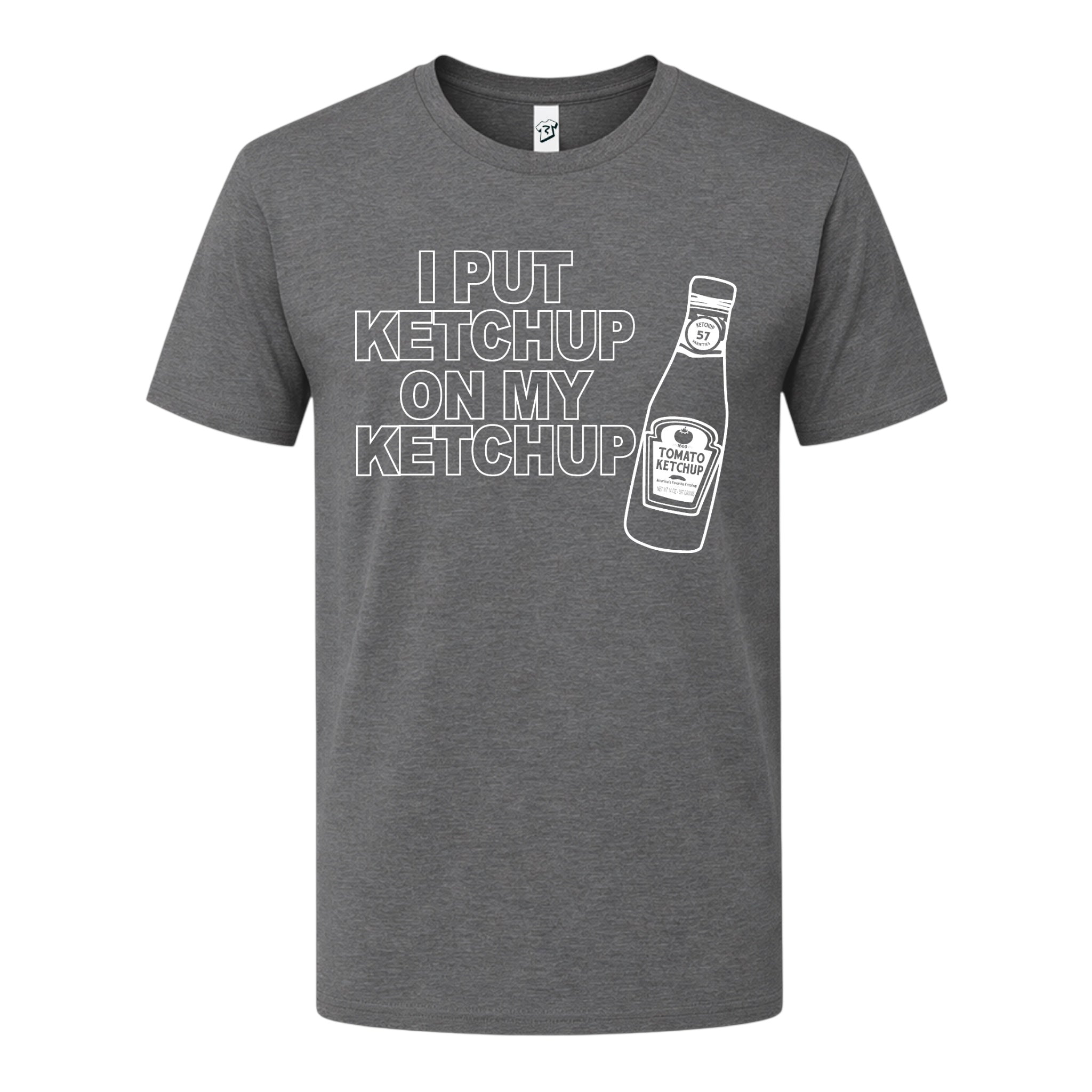 Tees Club graphic tee I Put Ketchup on My Ketchup - Premium Tee Black Size XL detail