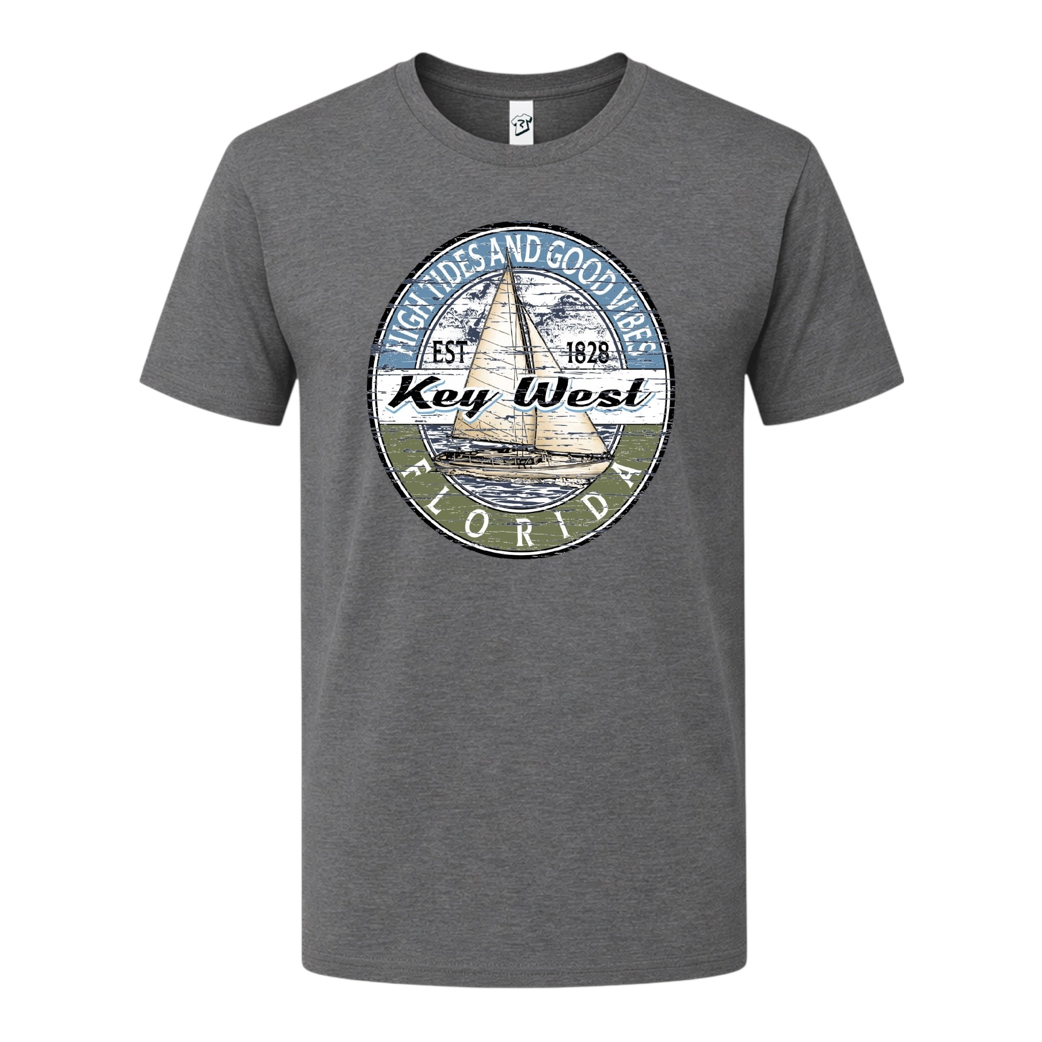 Tees Club graphic tee Sail Boat KW - Premium Tee Black Size XL detail