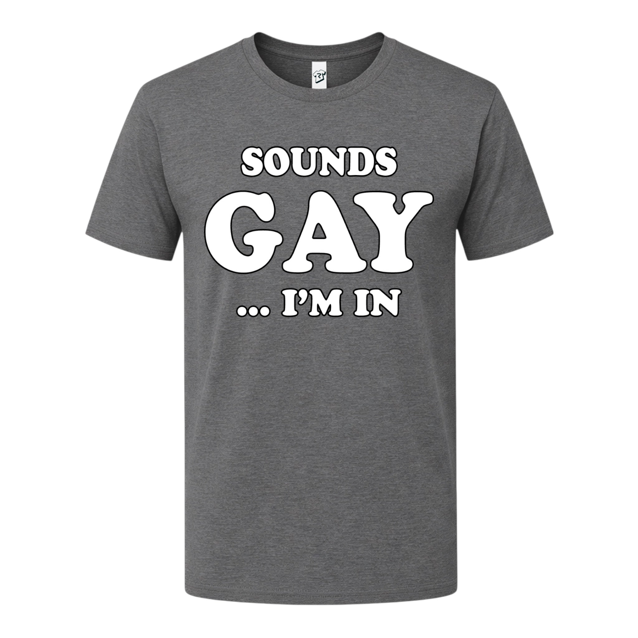 Tees Club graphic tee Sounds Gay I'm In - Premium Tee Black Size XL detail