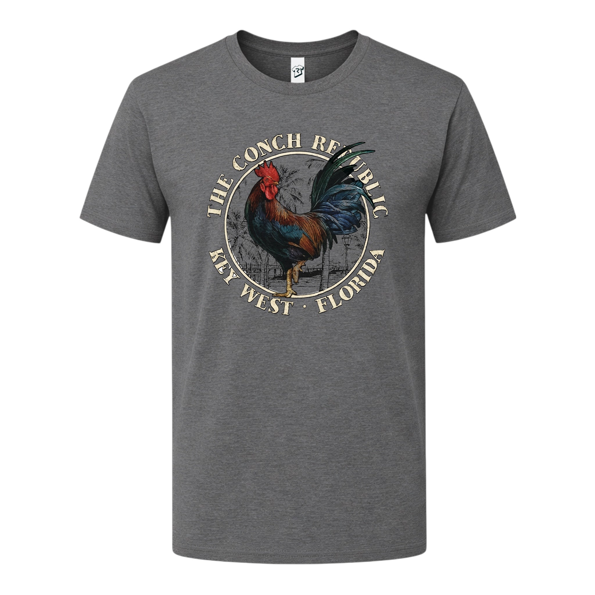 Tees Club graphic tee Rooster Conch Rep KW - Premium Tee Black Size L detail