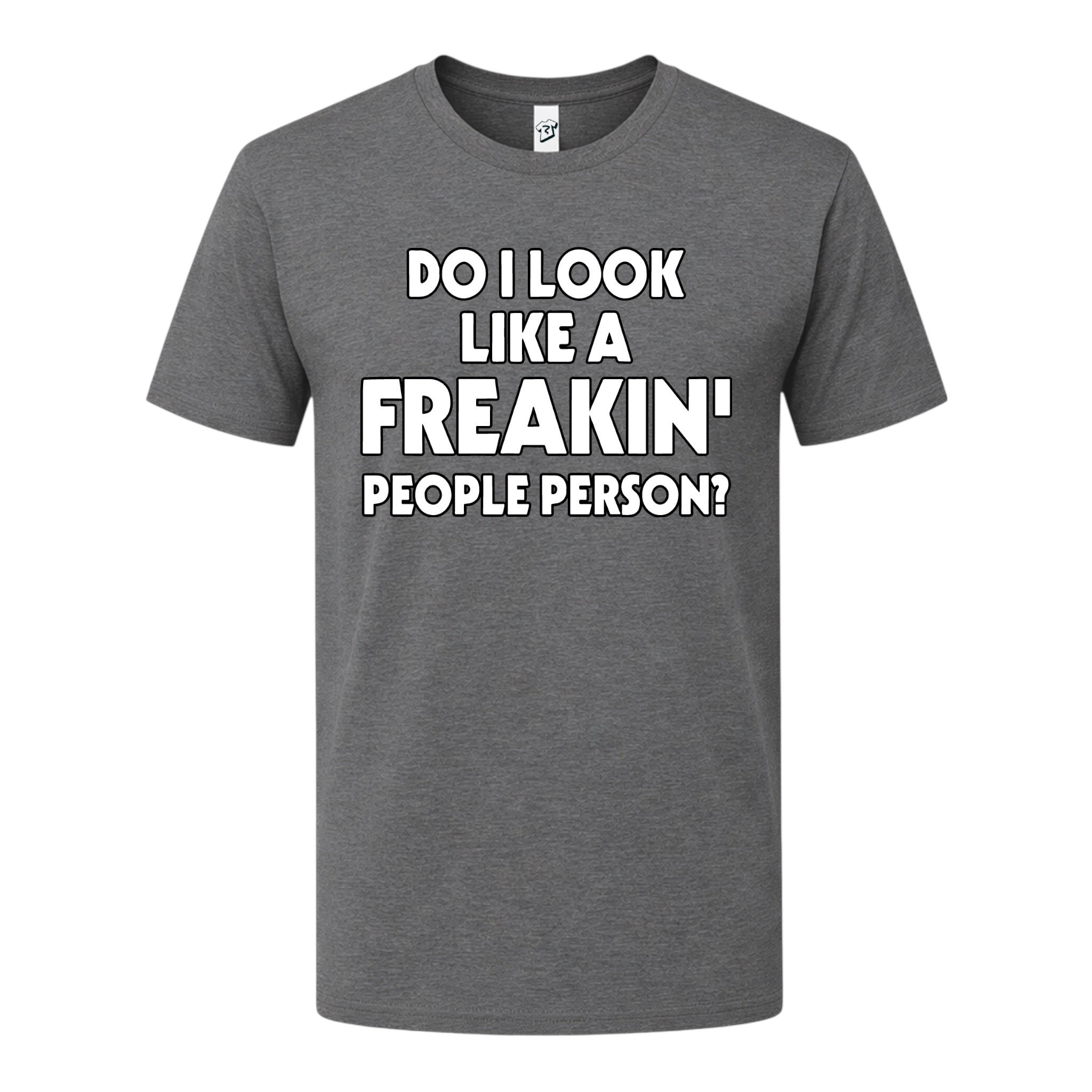 Tees Club graphic tee Do I Look Like a Freakin' People Person? - Premium Tee Black Size XL detail