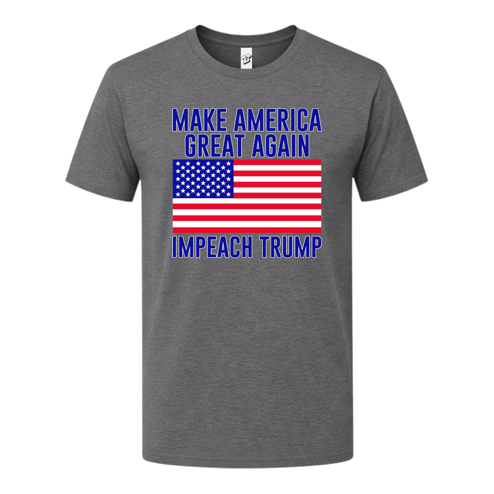 Tees Club graphic tee Impeach Trump - Premium Tee Black Size XL detail