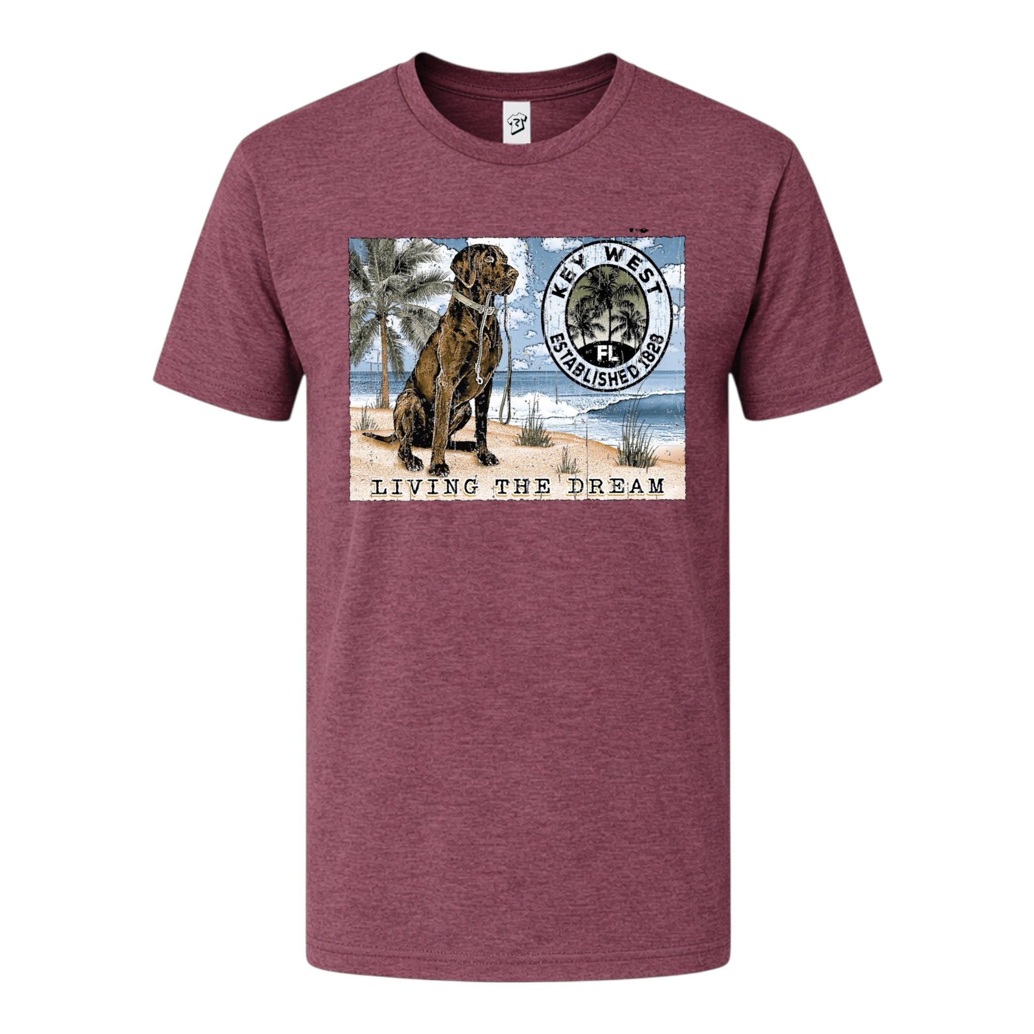 Tees Club graphic tee Black Lab Dog KW - Premium Tee Black Size 2XL detail