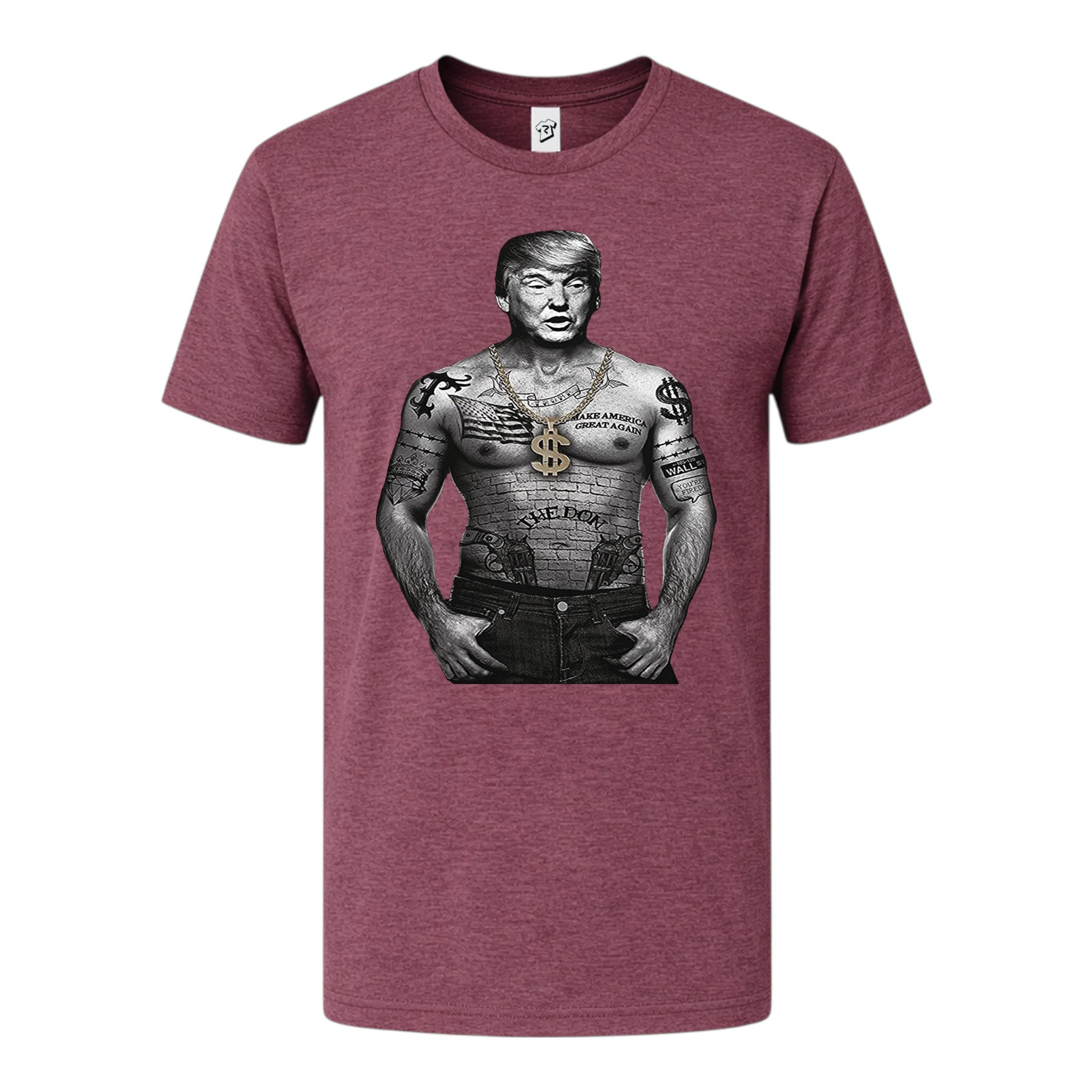 Tees Club graphic tee Trump Tattooed - Premium Tee Black Size S front view