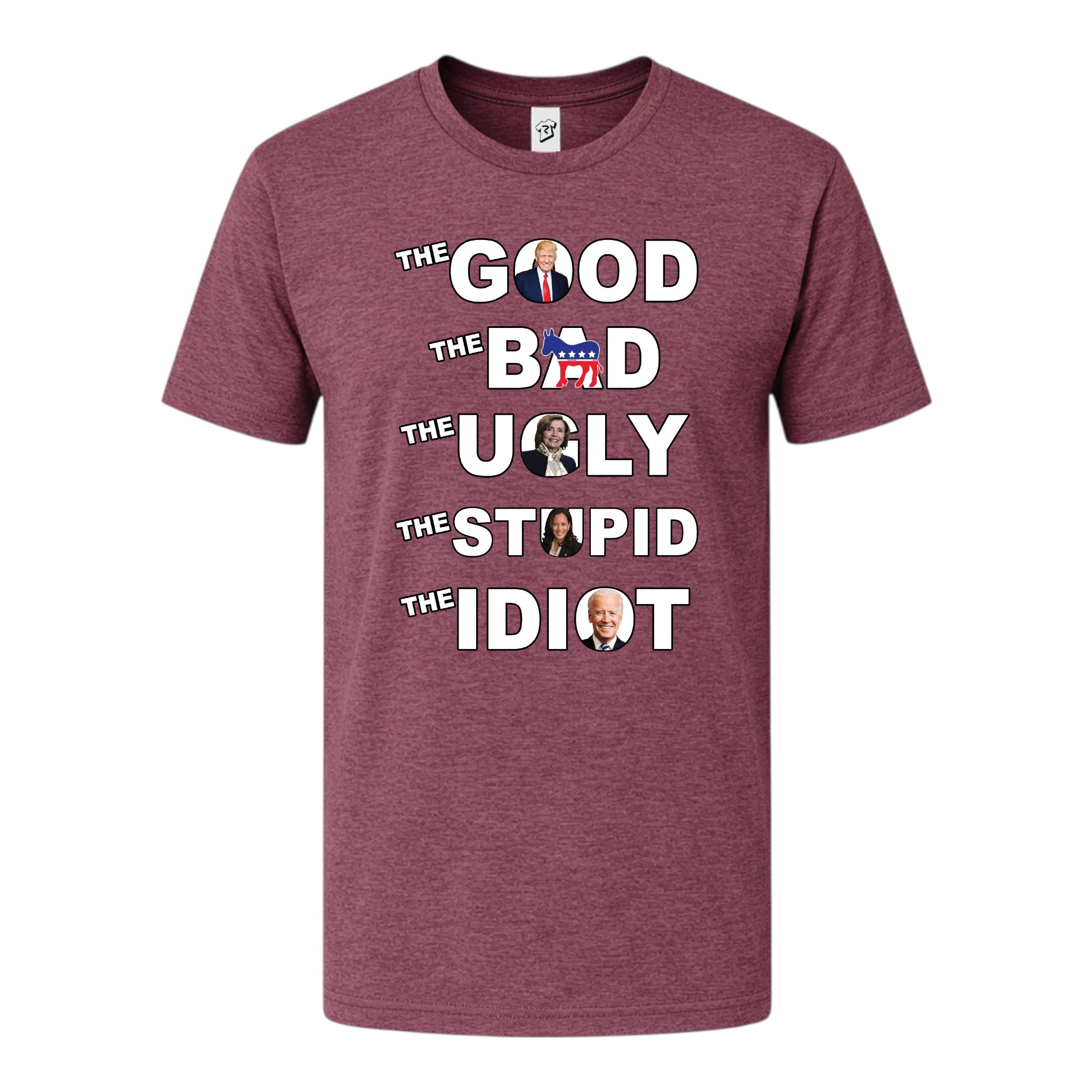 Tees Club graphic tee The Good The Bad The Ugly The Stupid - Premium Tee Black Size XL detail