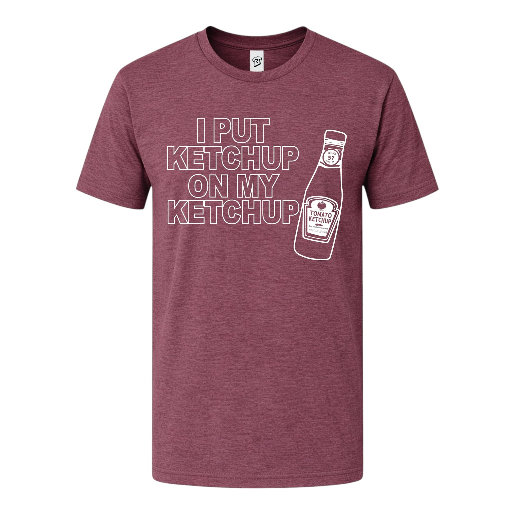 Tees Club graphic tee I Put Ketchup on My Ketchup - Premium Tee Black Size XL detail