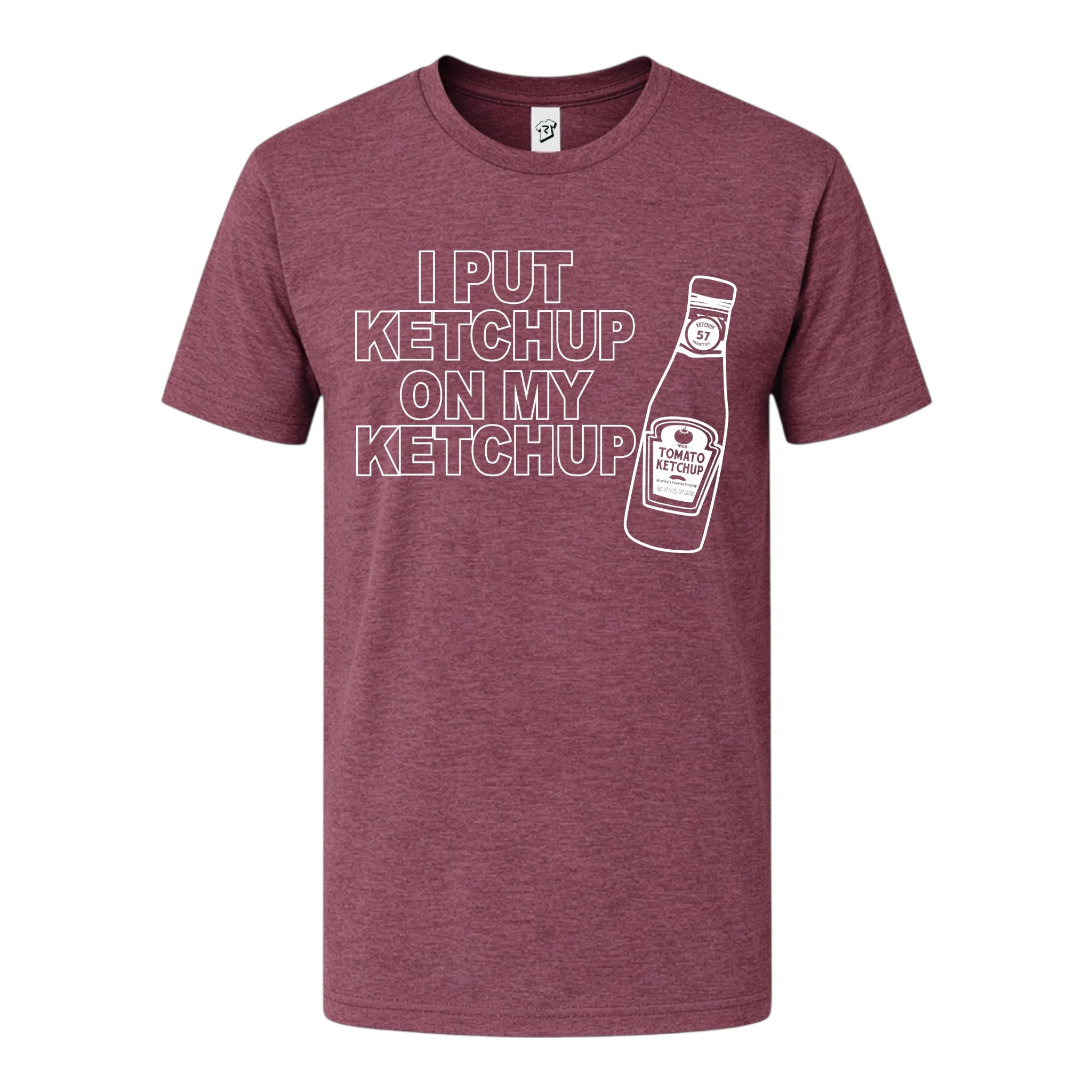 Tees Club graphic tee I Put Ketchup on My Ketchup - Premium Tee Black Size XL detail