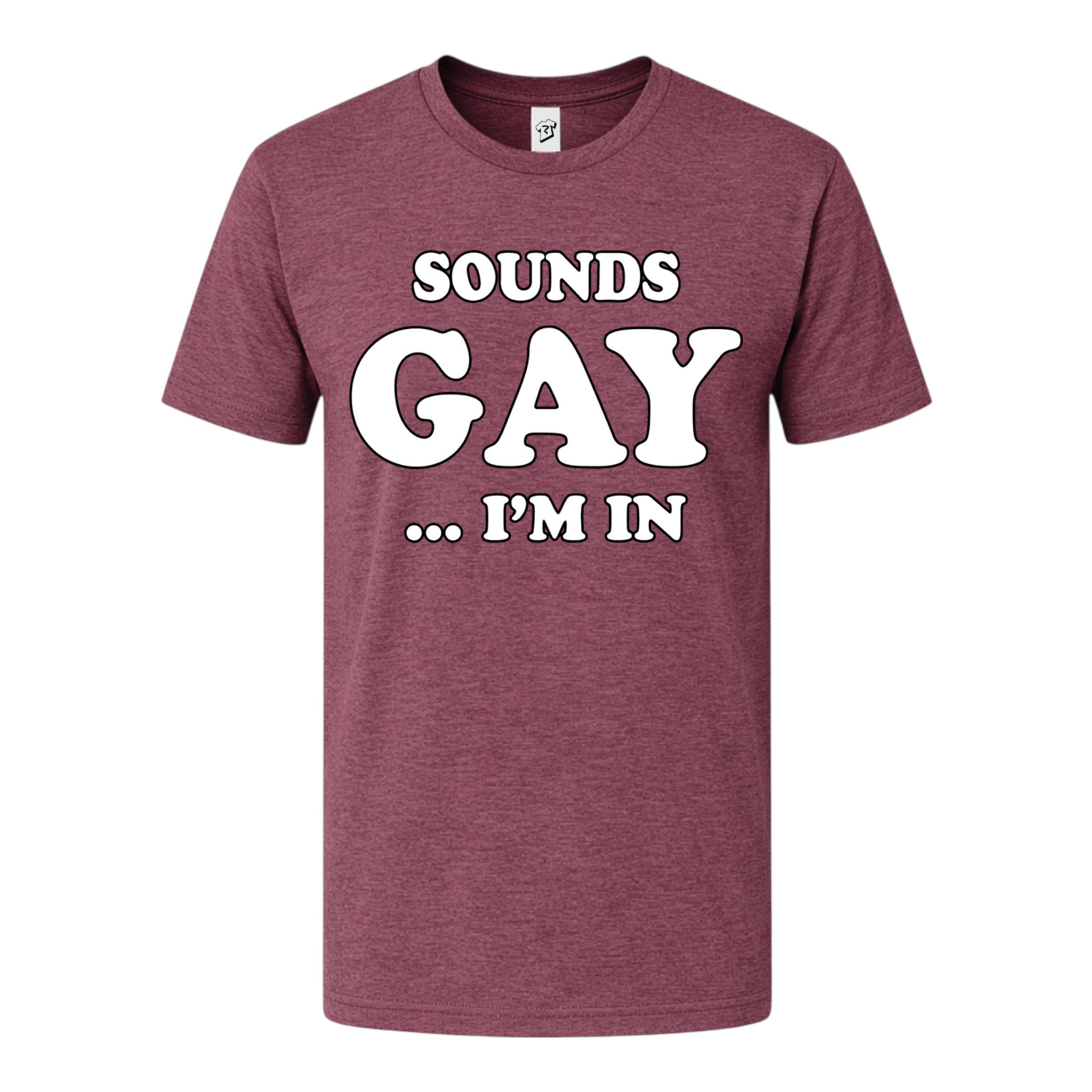 Tees Club graphic tee Sounds Gay I'm In - Premium Tee Black Size XL detail
