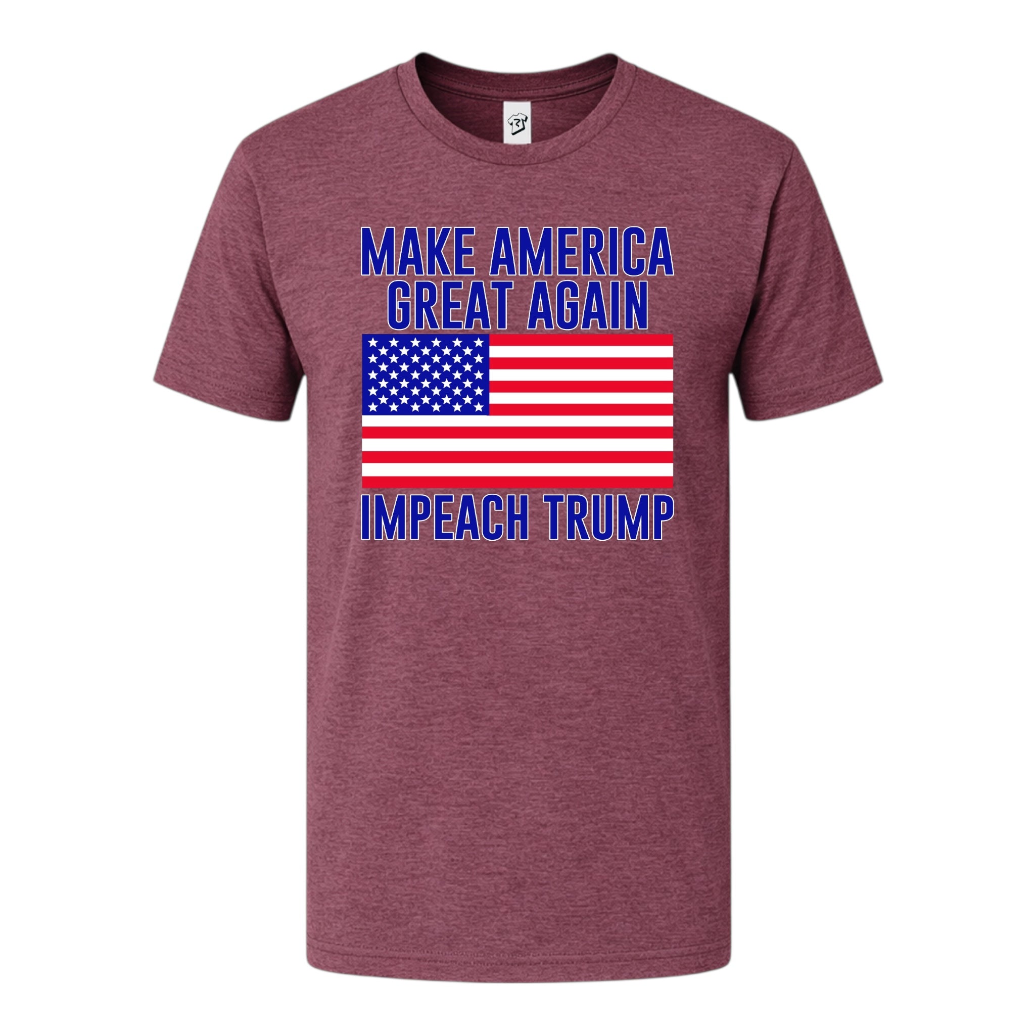 Tees Club graphic tee Impeach Trump - Premium Tee Black Size XL detail