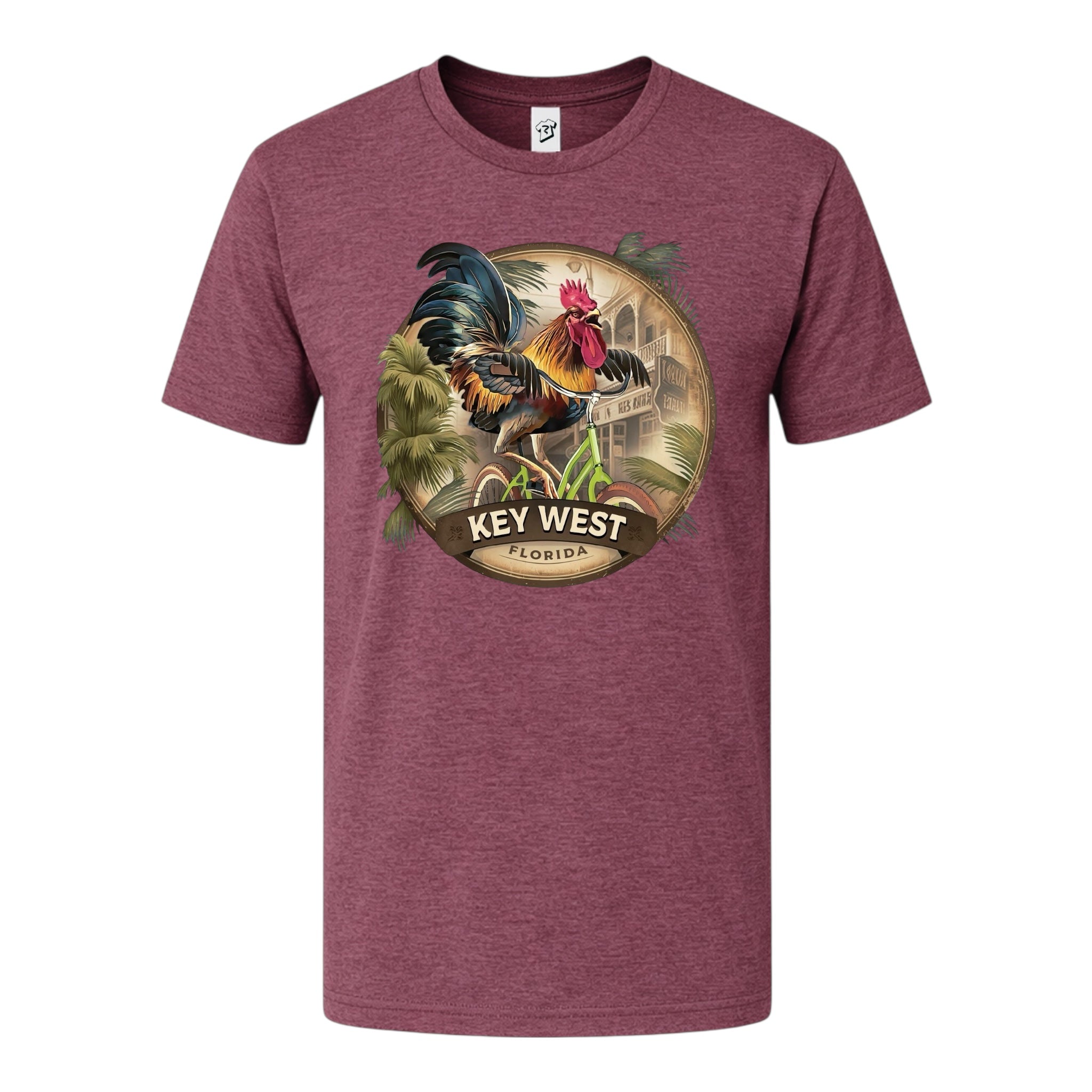 Tees Club graphic tee Bike Rooster KW - Premium Tee Black Size 2XL detail