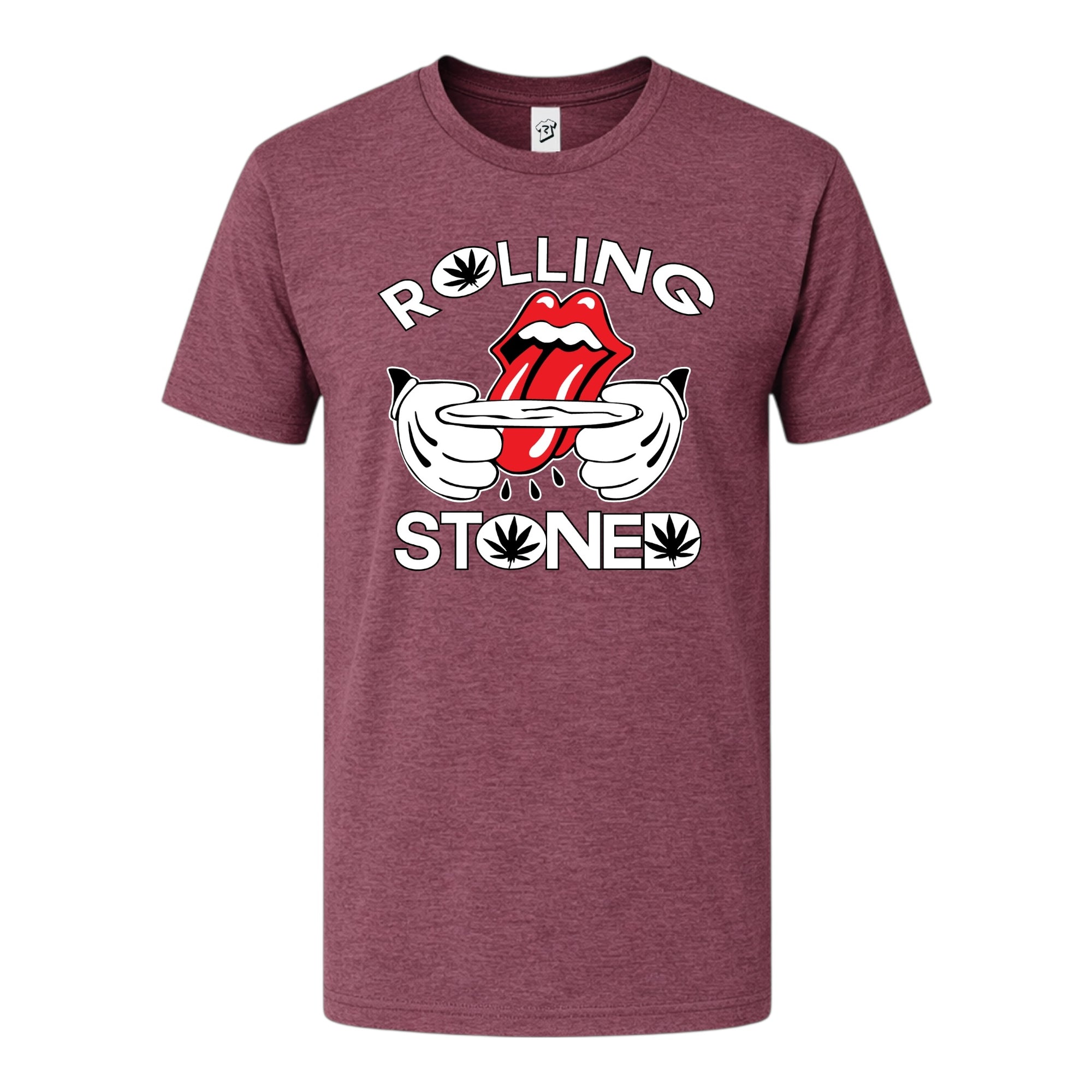 Tees Club graphic tee Rolling Stoned - Premium Tee Black Size S front view