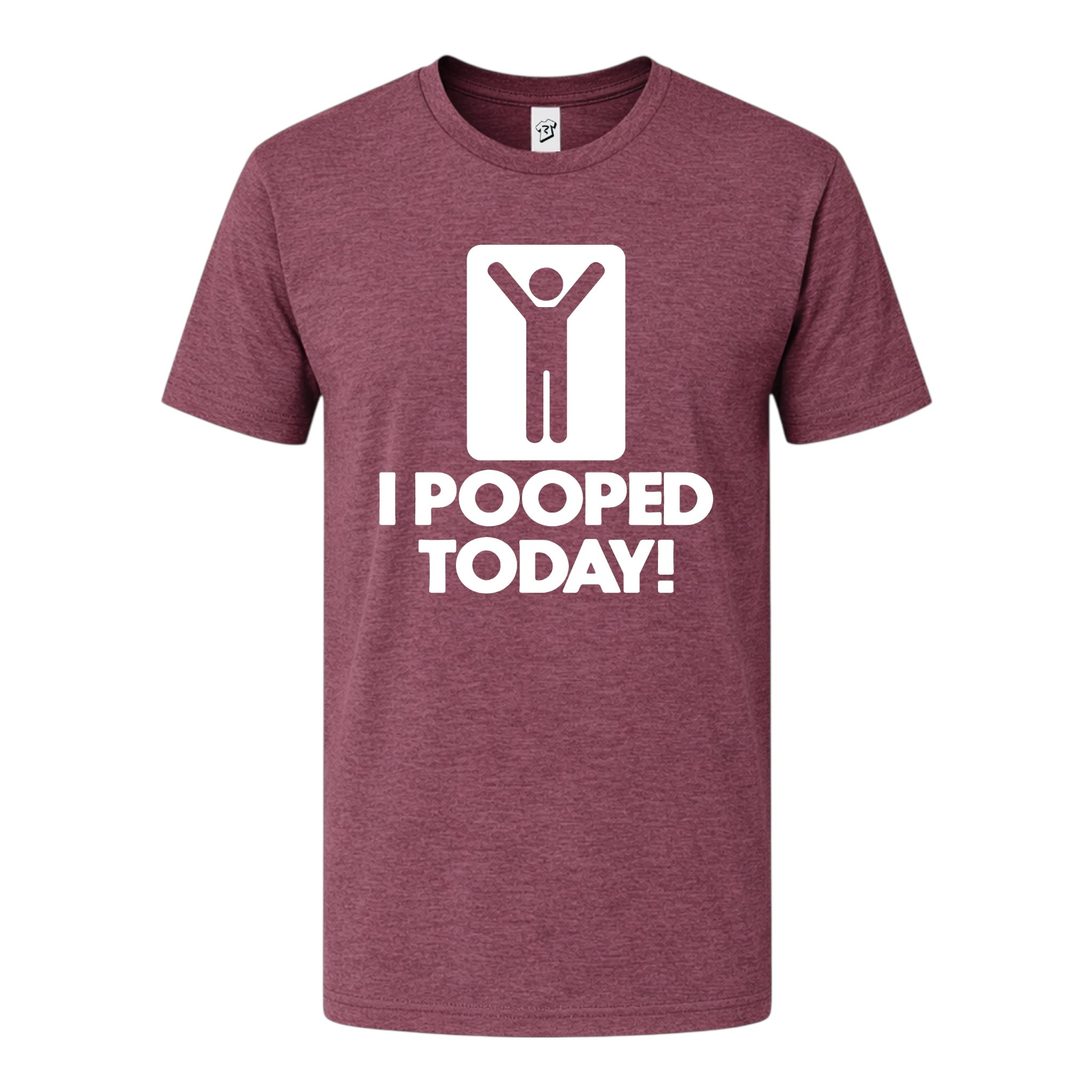 Tees Club graphic tee I Pooped Today - Premium Tee Black Size XL detail