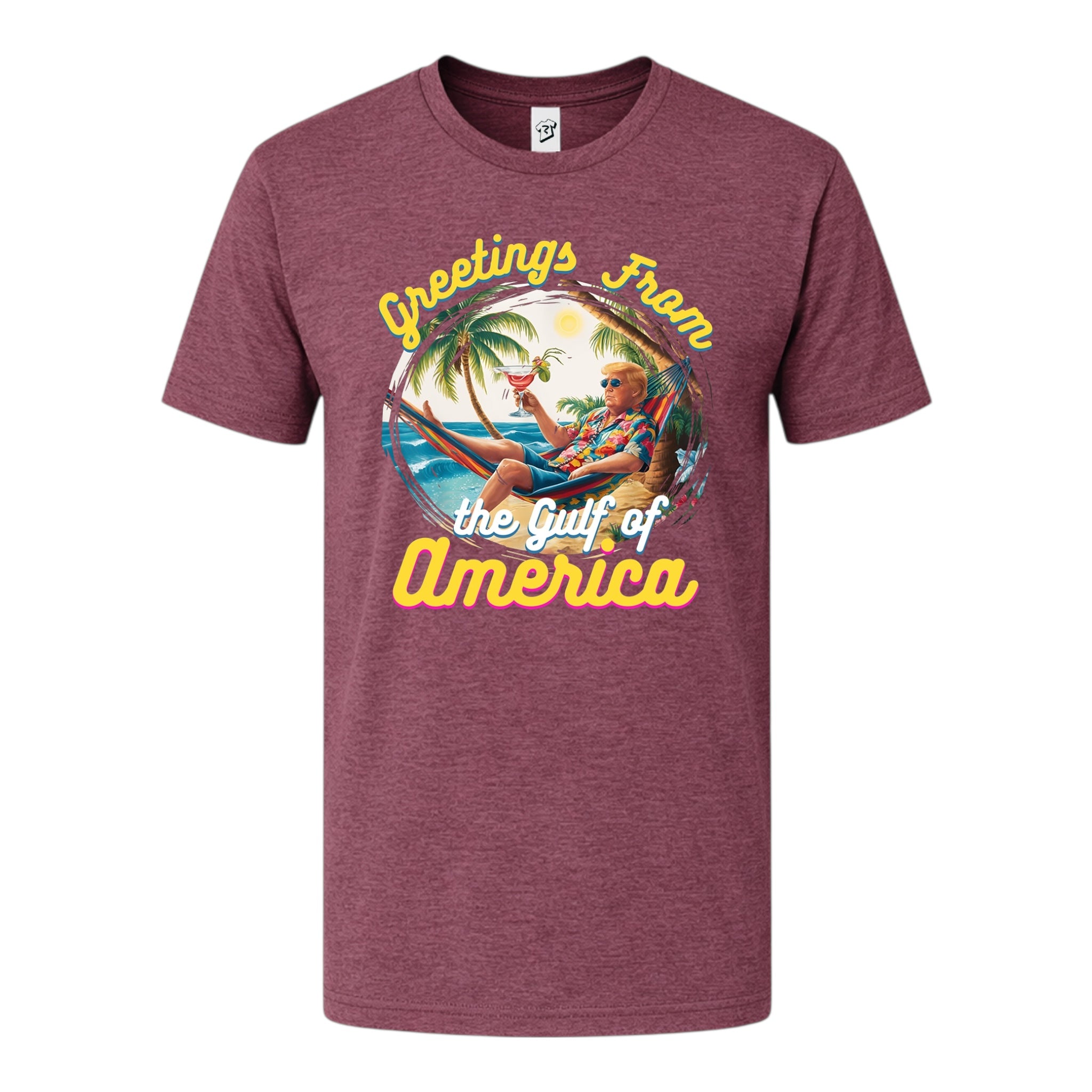 Tees Club graphic tee Greetings From Gulf of America - Premium Tee Black Size XL detail