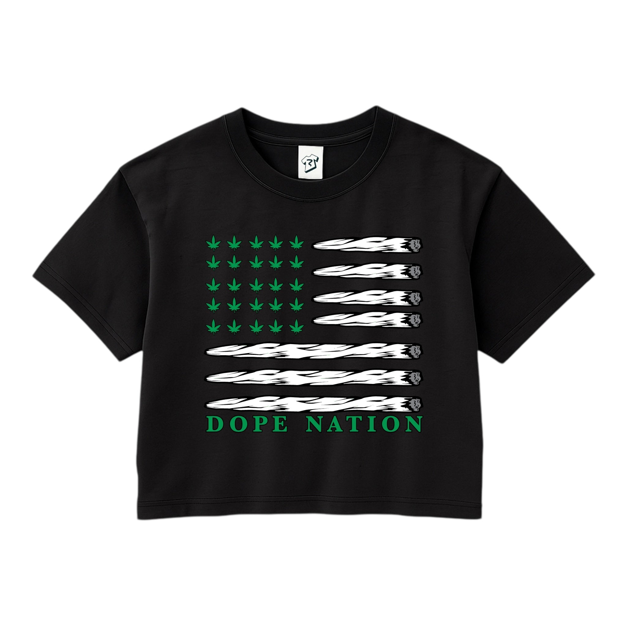 Tees Club crop top Dope Nation - Crop Top Black Size S detail