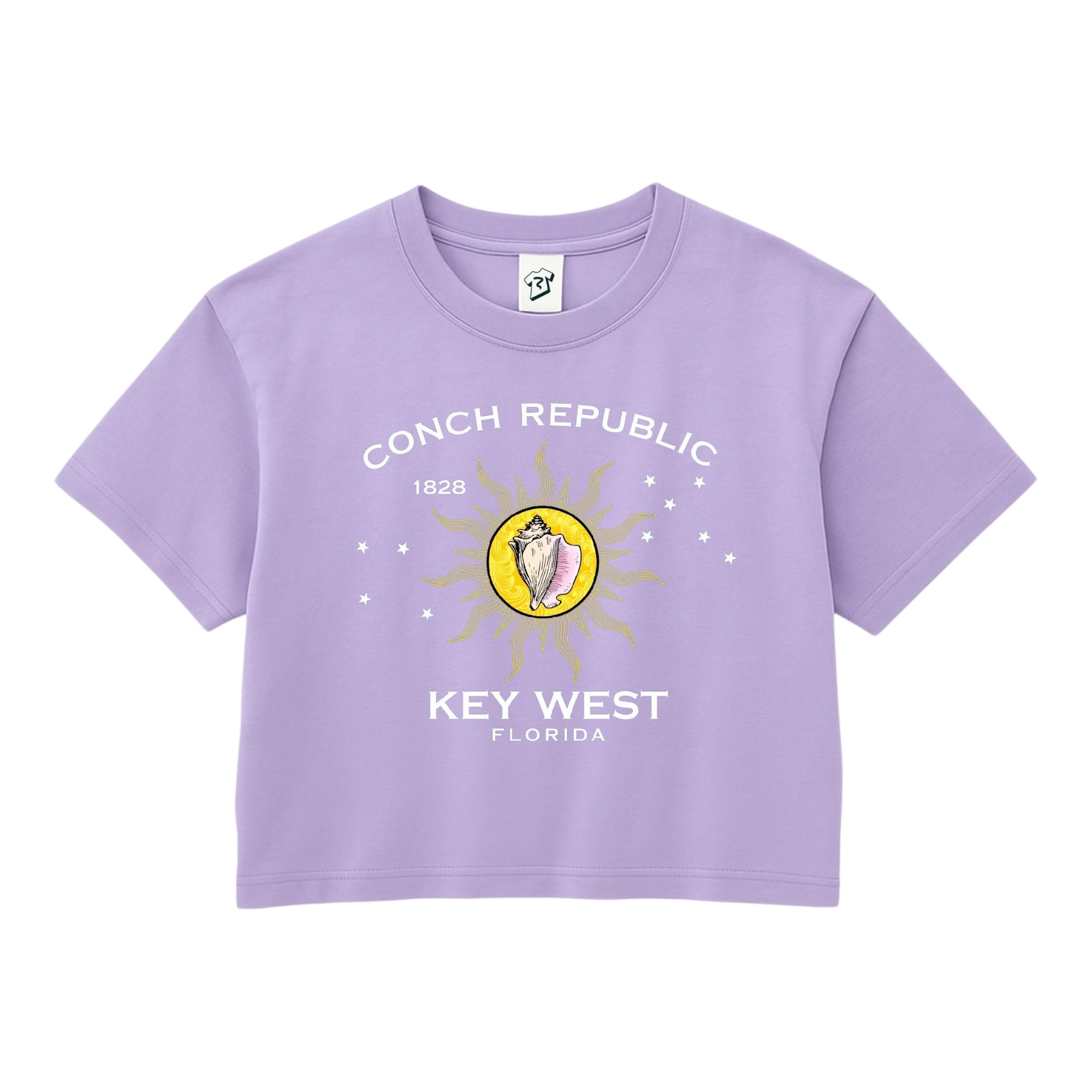 Tees Club crop top Conch Republic KW - Crop Top Black Size XS back view
