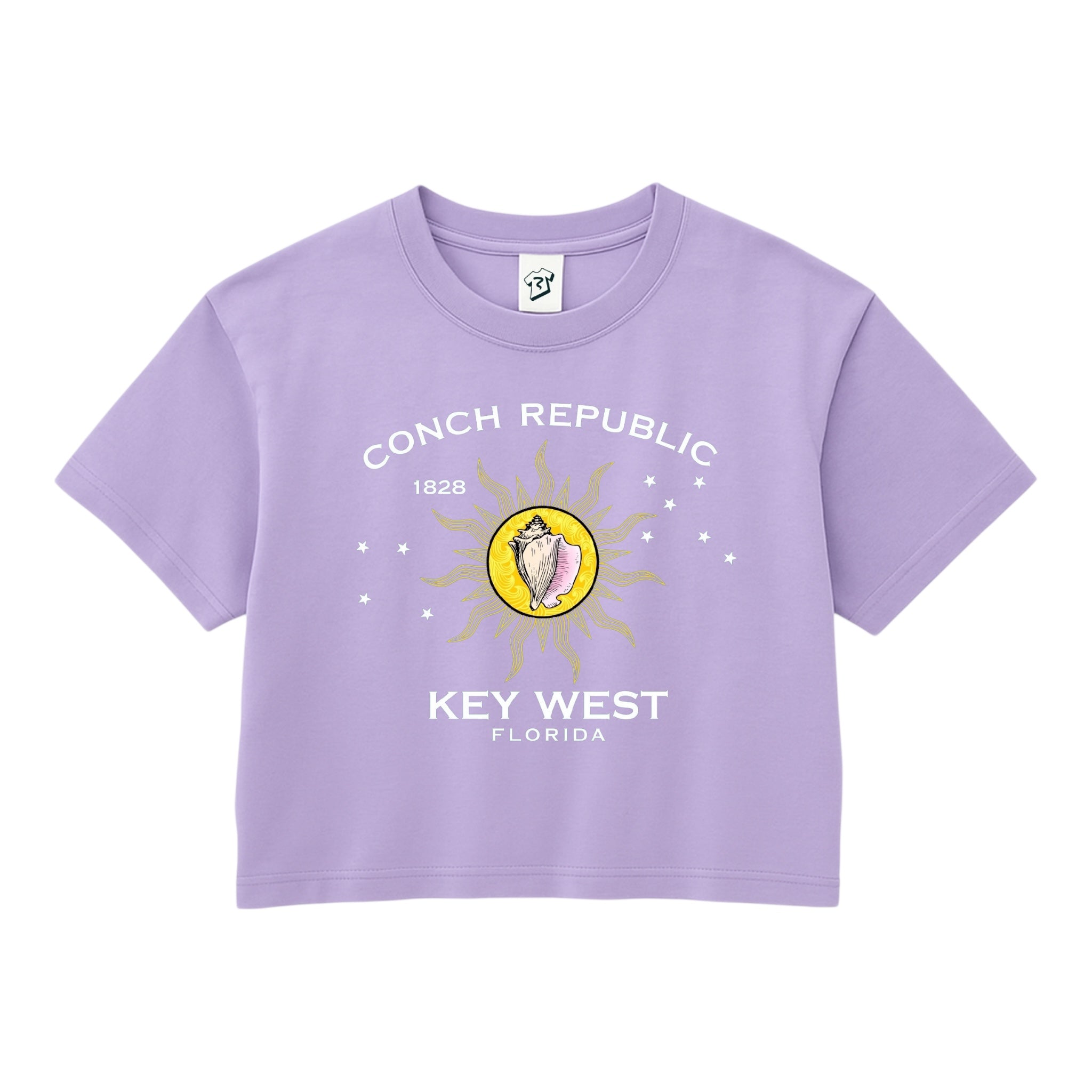Tees Club crop top Conch Republic KW - Crop Top Black Size XS back view