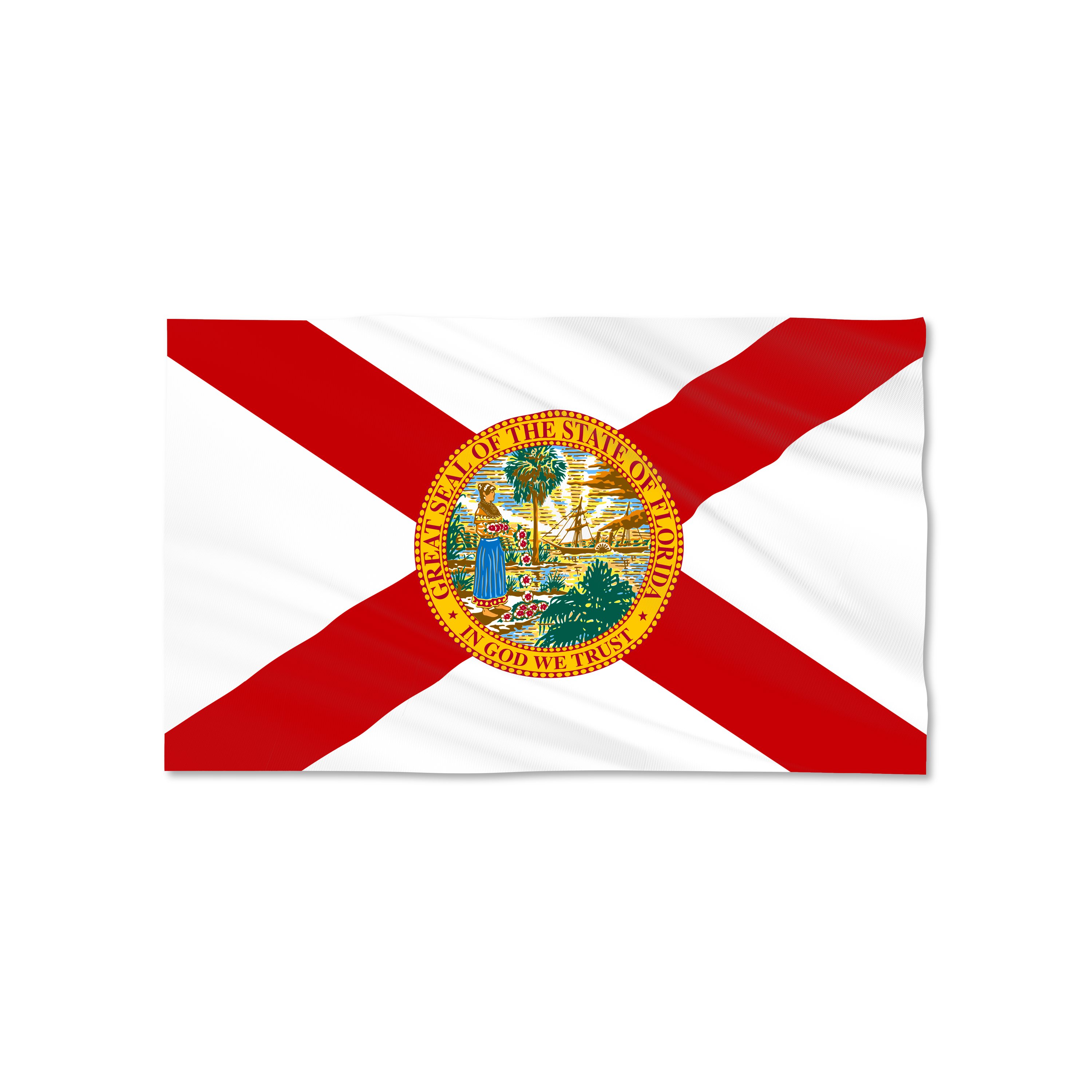 Tees Club baseball cap Florida State Flag (3'x5') front view