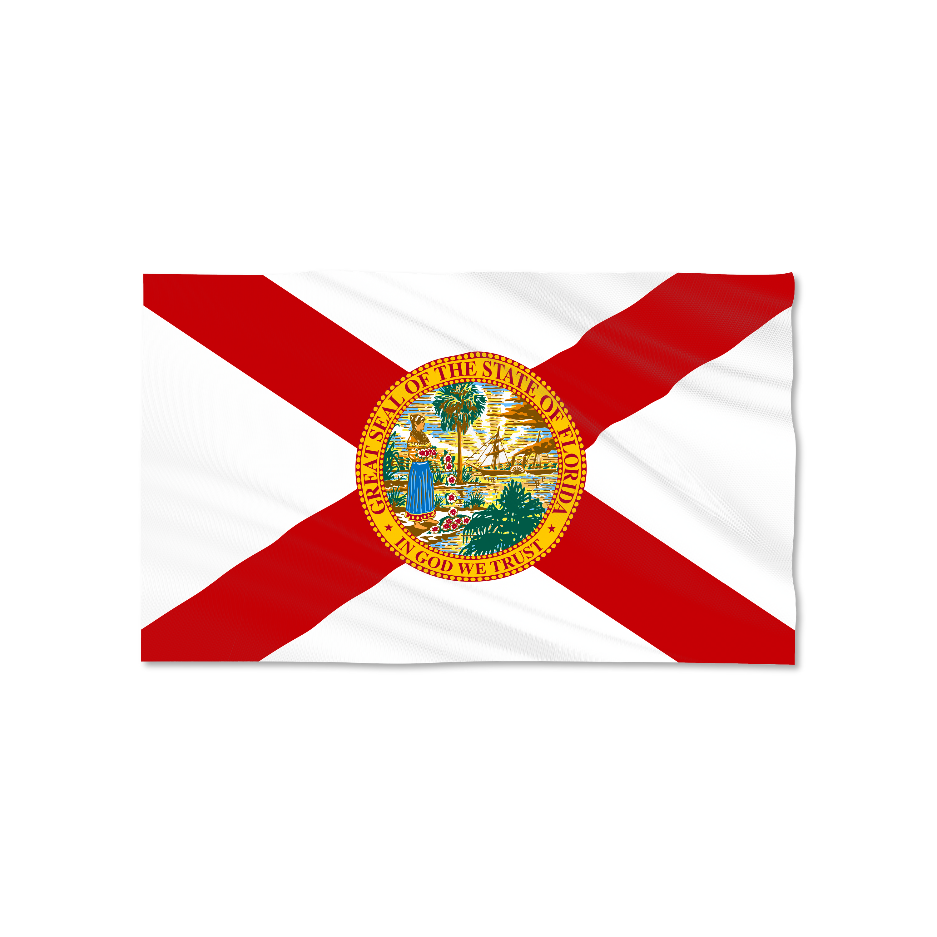 Tees Club baseball cap Florida State Flag (3'x5') detail