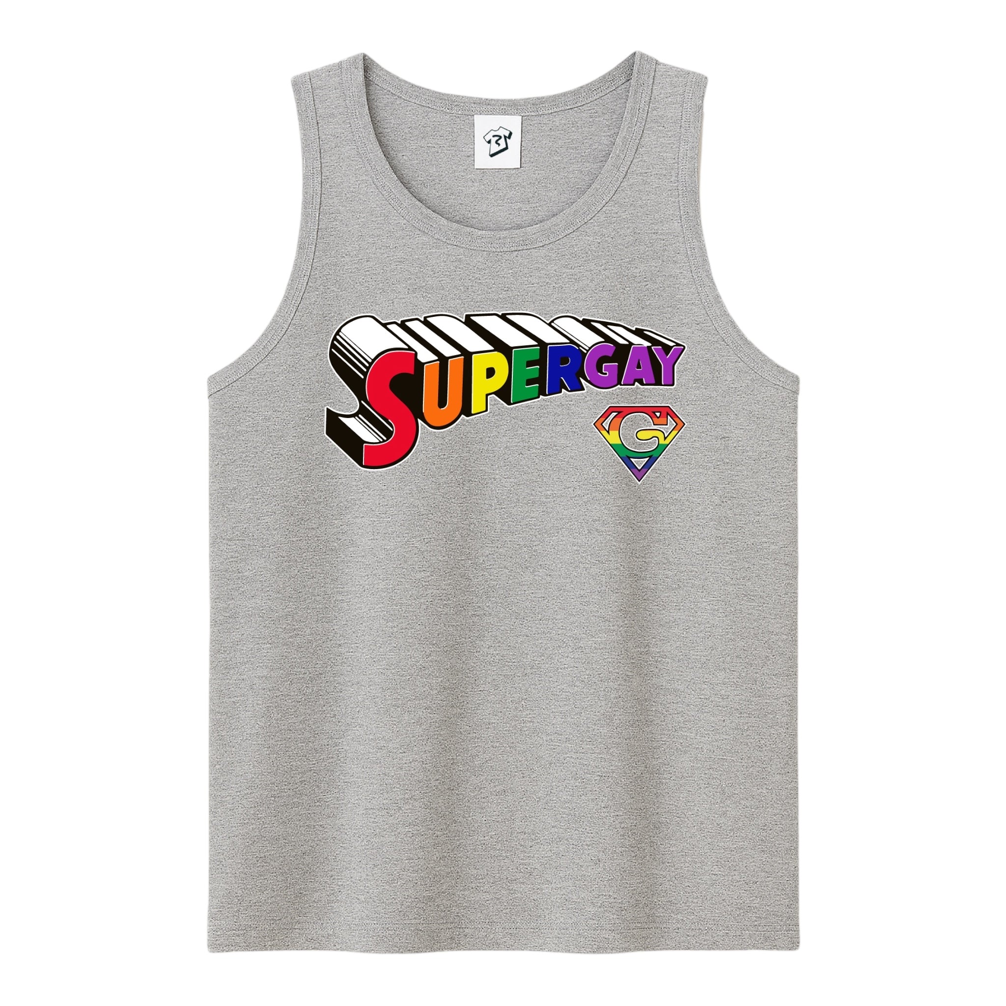 Tees Club tank top Supergay - Tank Top Navy Size M detail