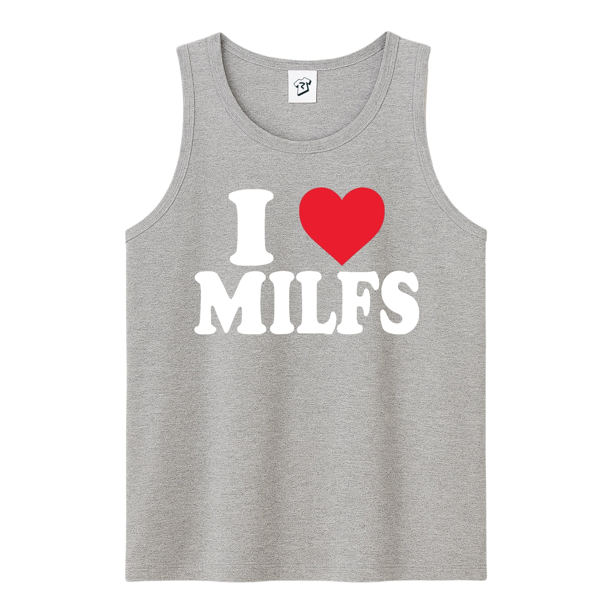 Tees Club tank top I Love MILFS - Tank Top Navy Size M detail