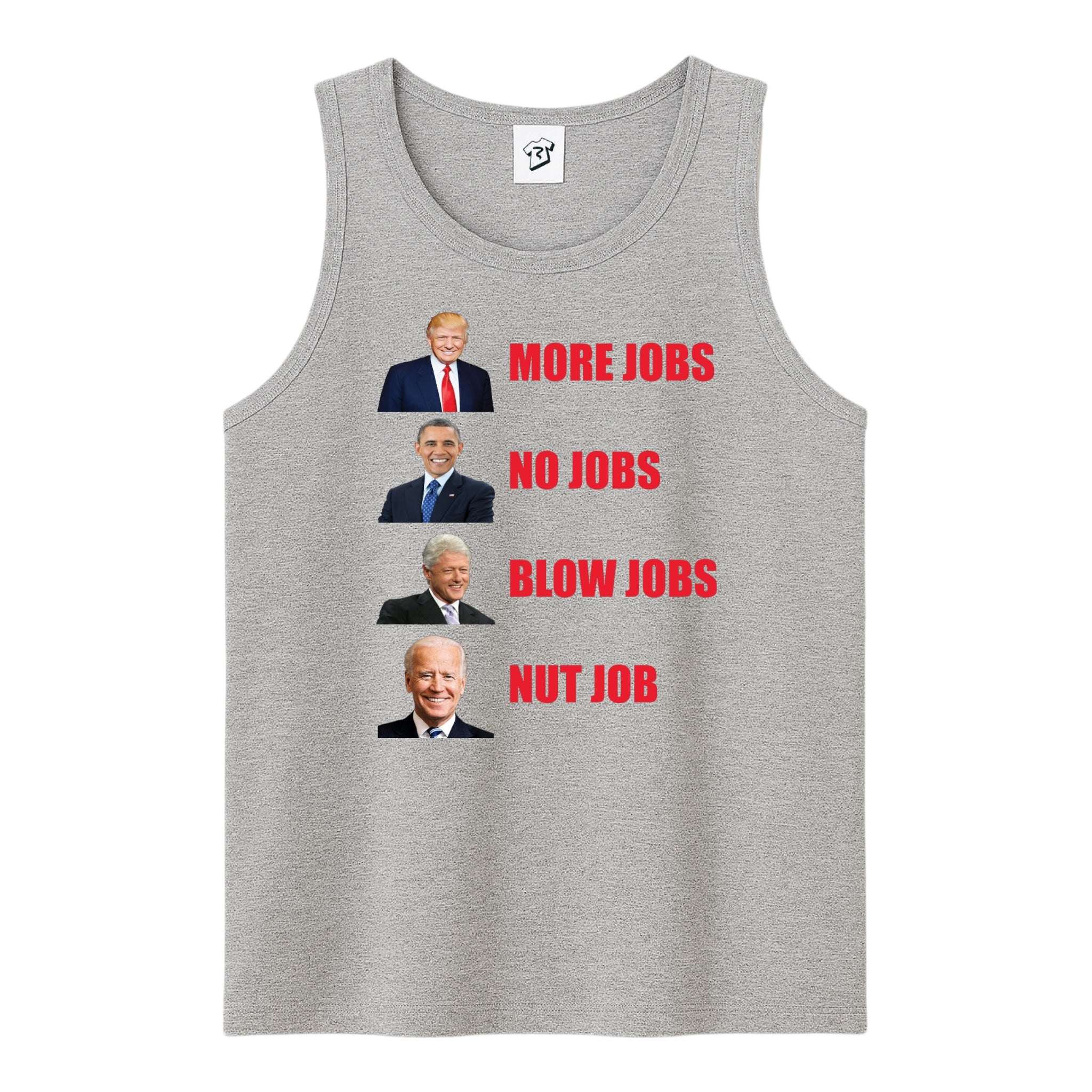 Tees Club tank top More Jobs No Jobs - Tank Top Navy Size M detail