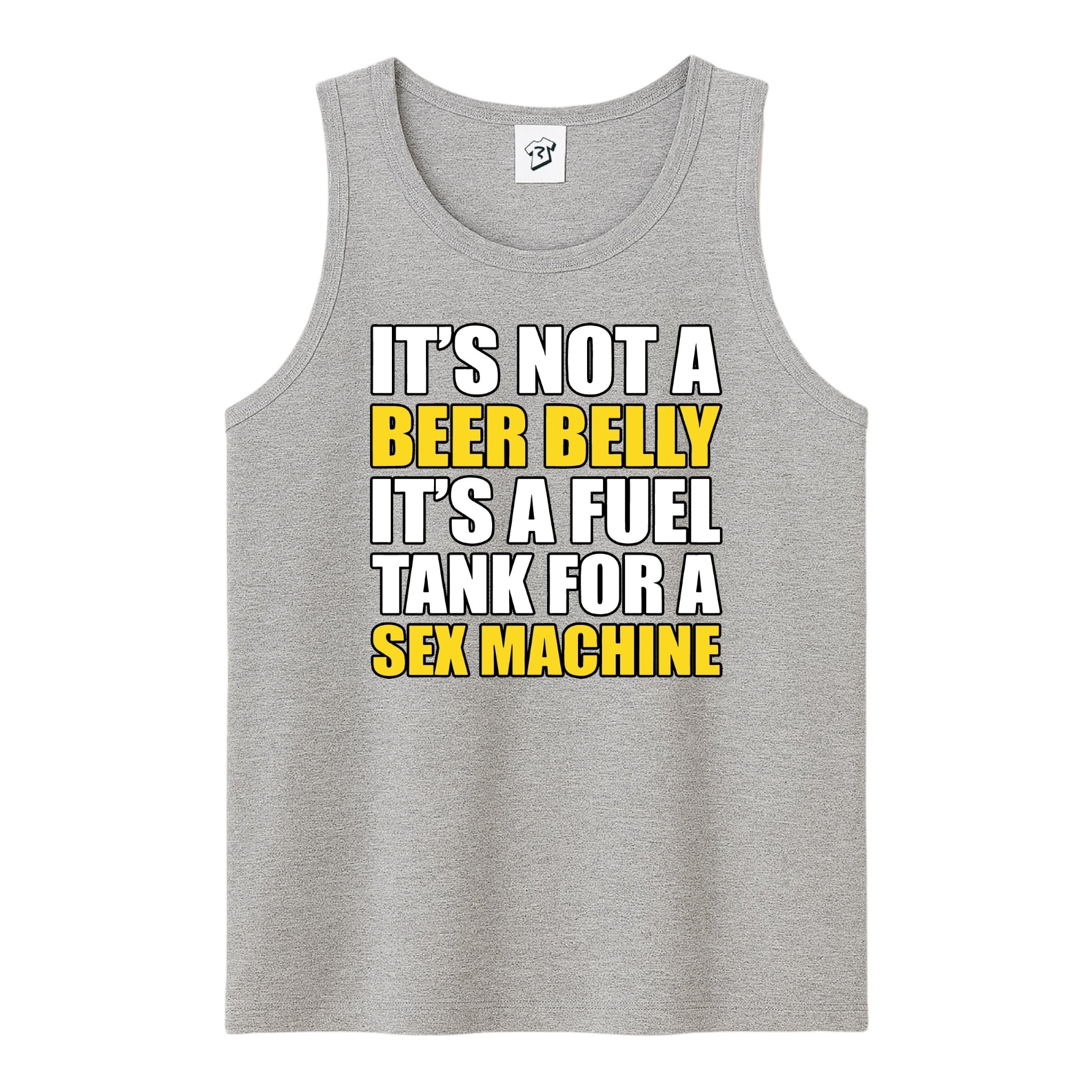 Tees Club tank top It's Not a Beer Belly - Tank Top Navy Size M detail