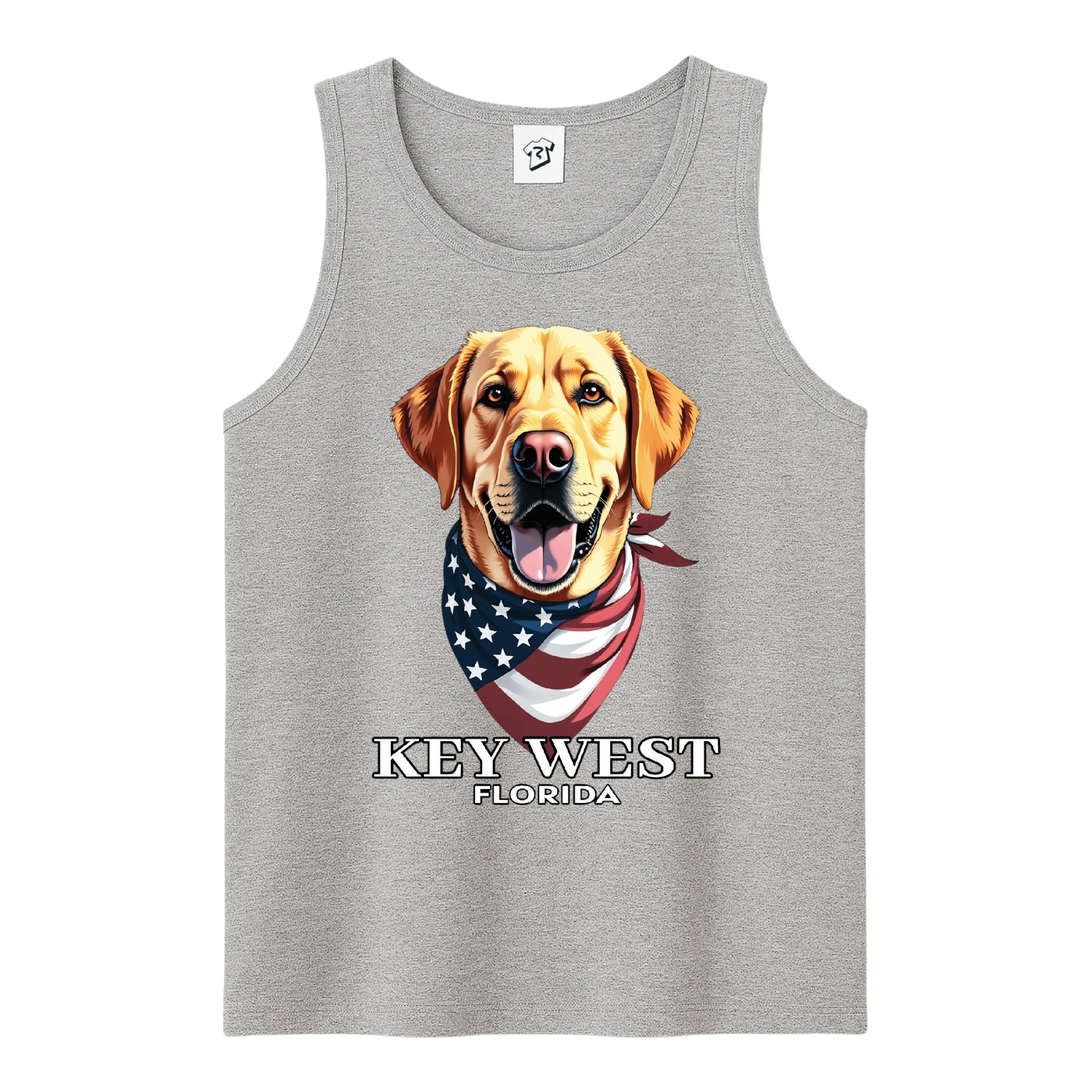 Tees Club tank top Golden Retriever KW - Tank Top Navy Size M detail