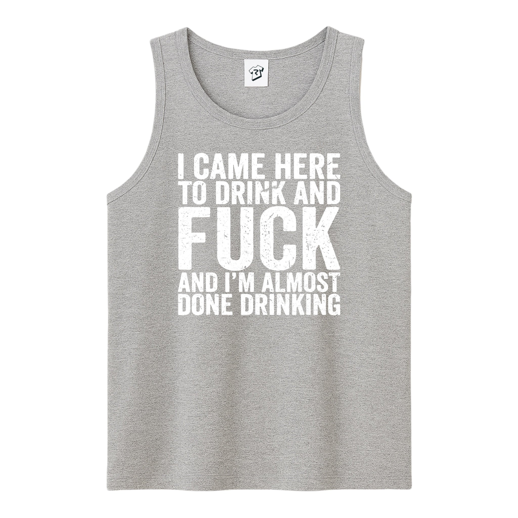 Tees Club tank top I Came Here to Drink and Fuck - Tank Top Navy Size M detail