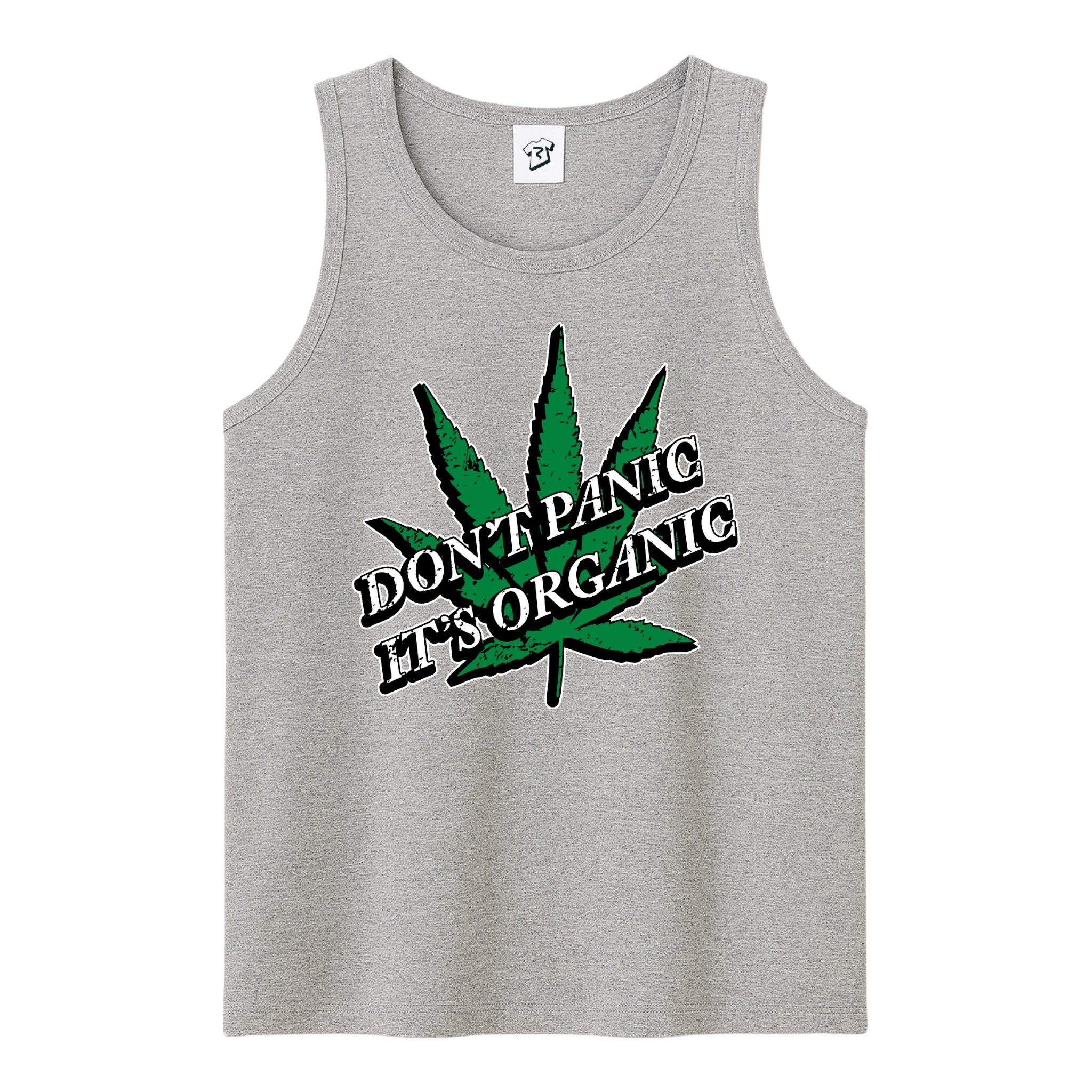 Tees Club tank top Don't Panic It's Organic - Tank Top Navy Size M detail