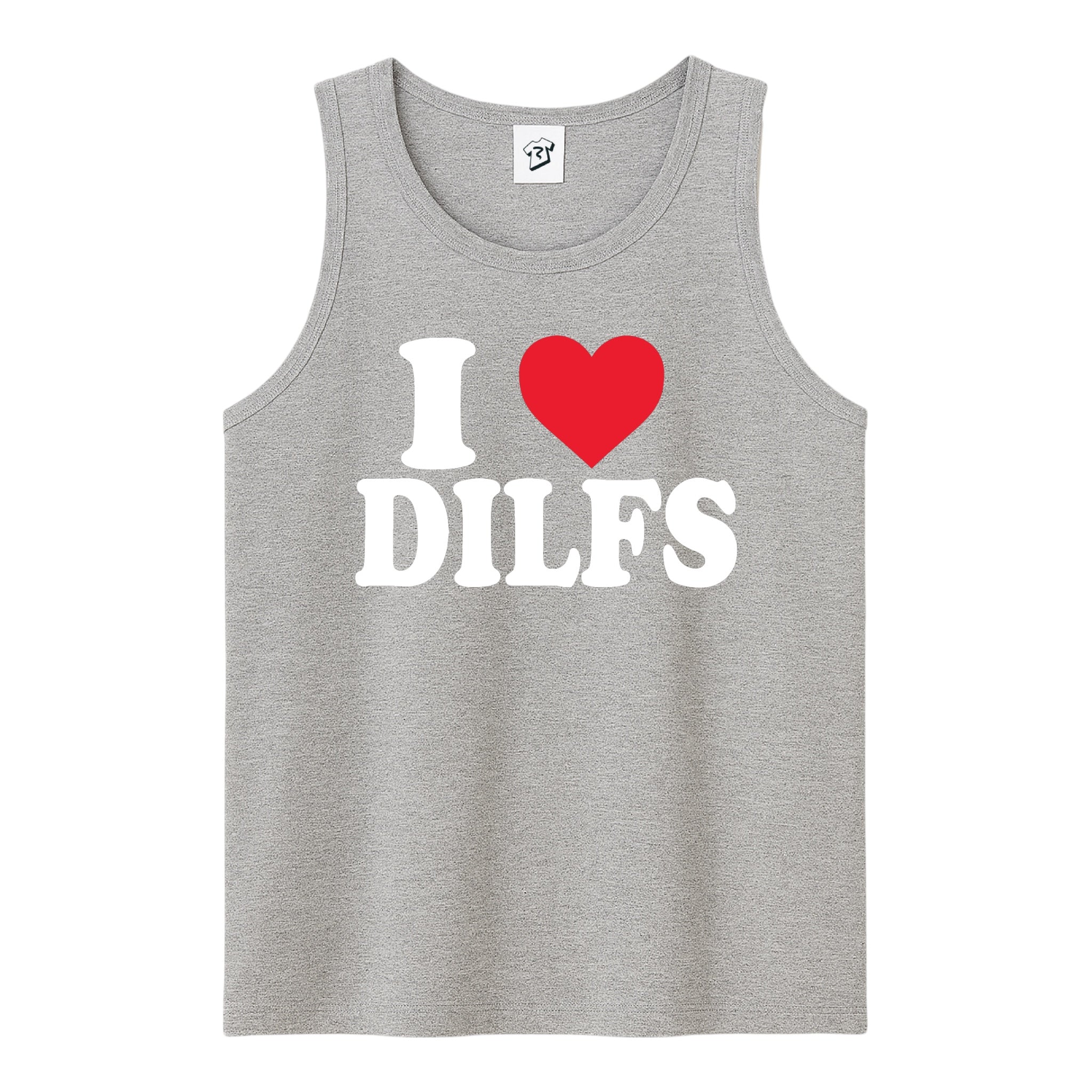 Tees Club tank top I Love DILFS - Tank Top Navy Size M detail