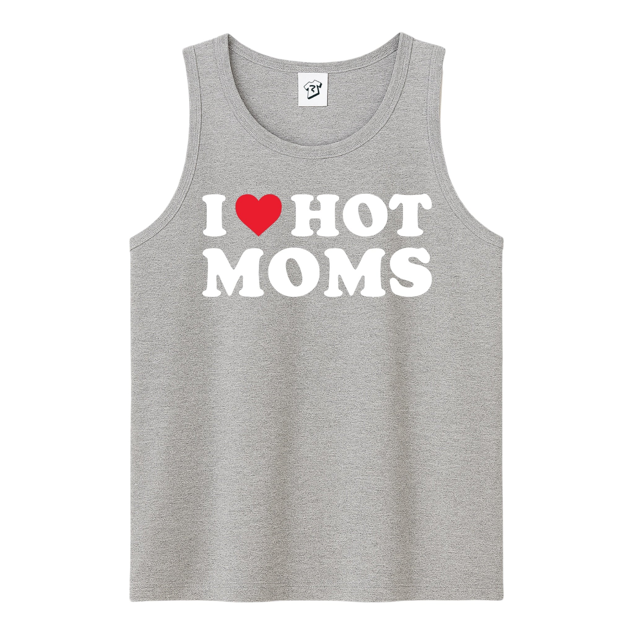Tees Club tank top I Love Hot Moms - Tank Top Navy Size M detail