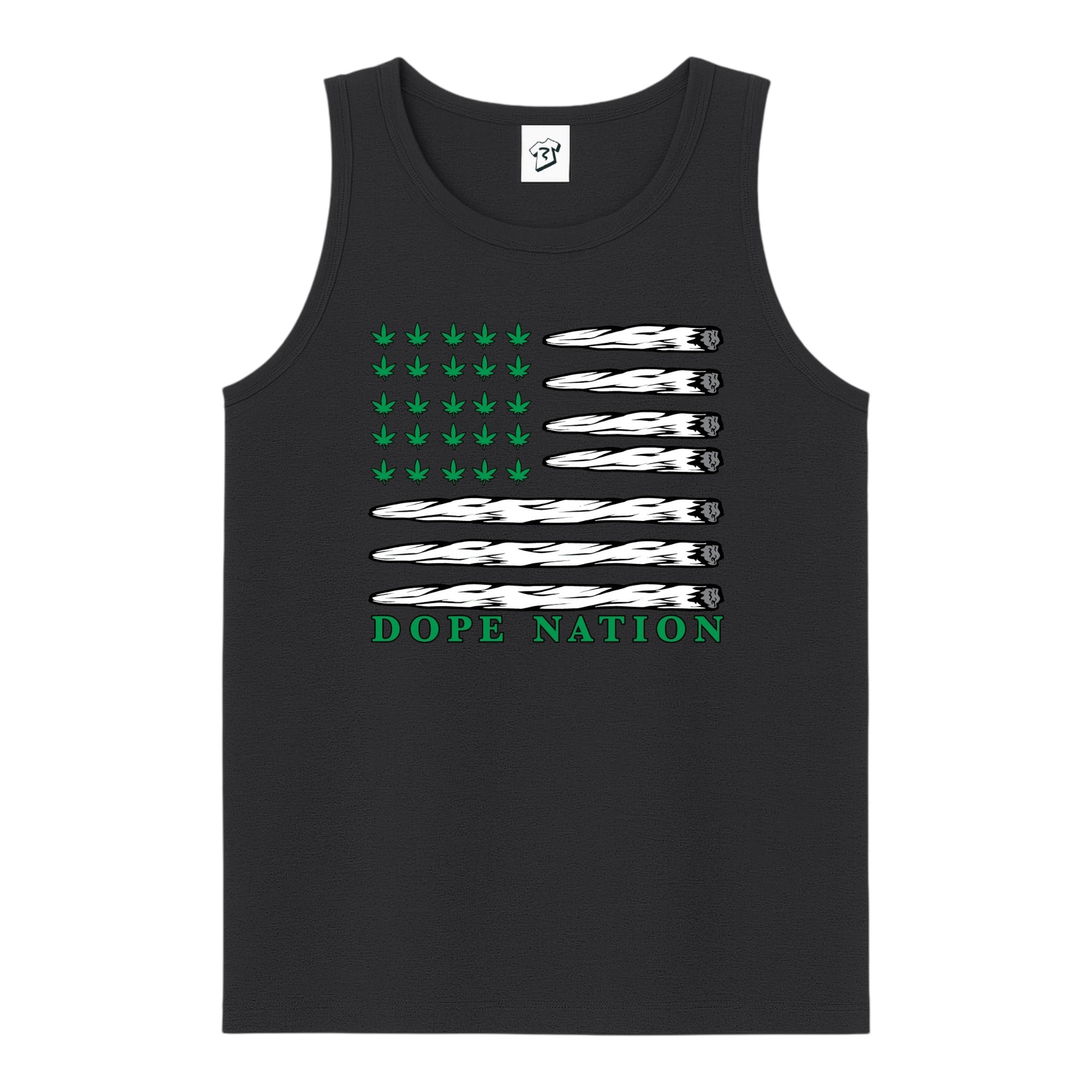 Tees Club tank top Dope Nation - Tank Top Navy Size S back view