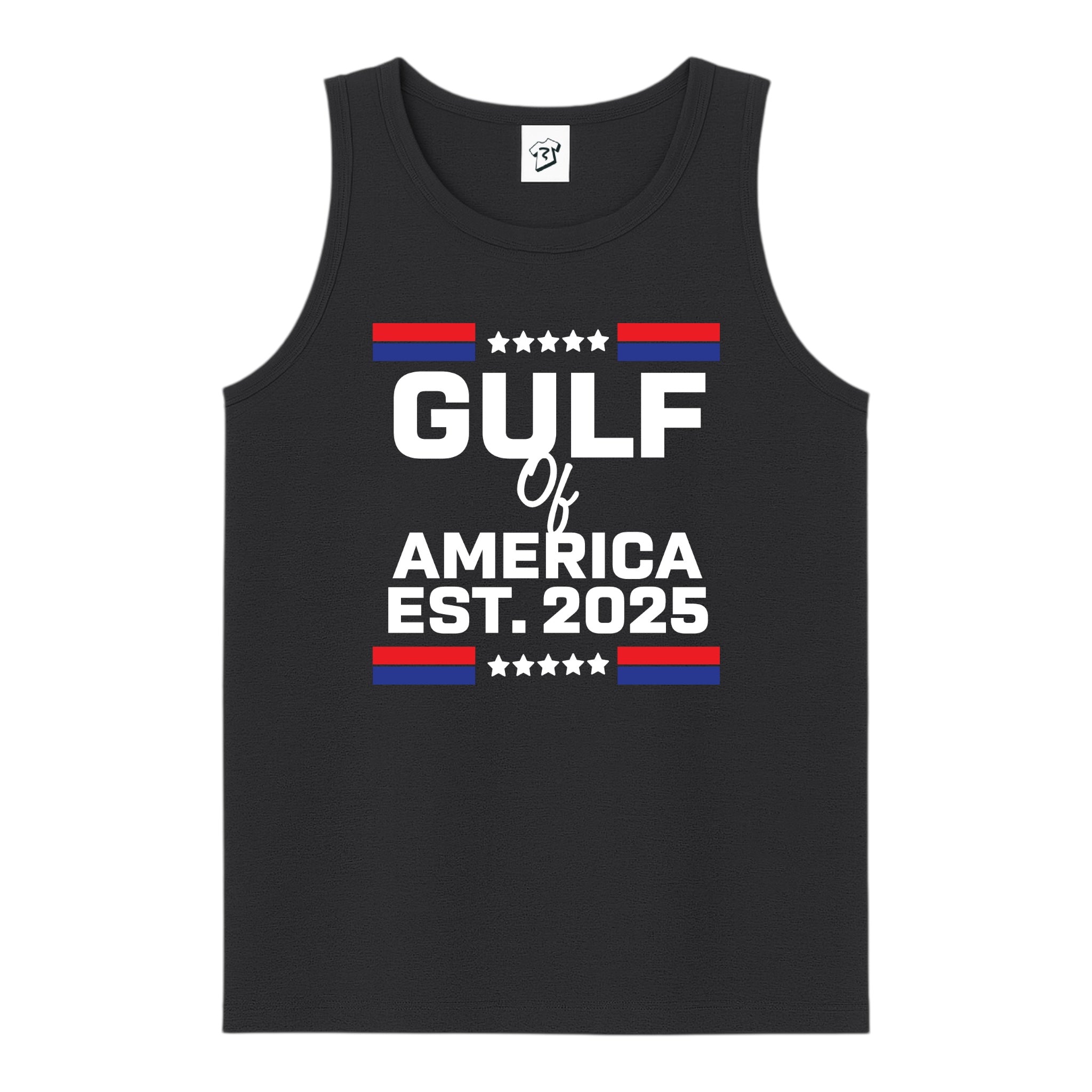 Tees Club tank top Gulf of America EST 2025 - Tank Top Navy Size S back view