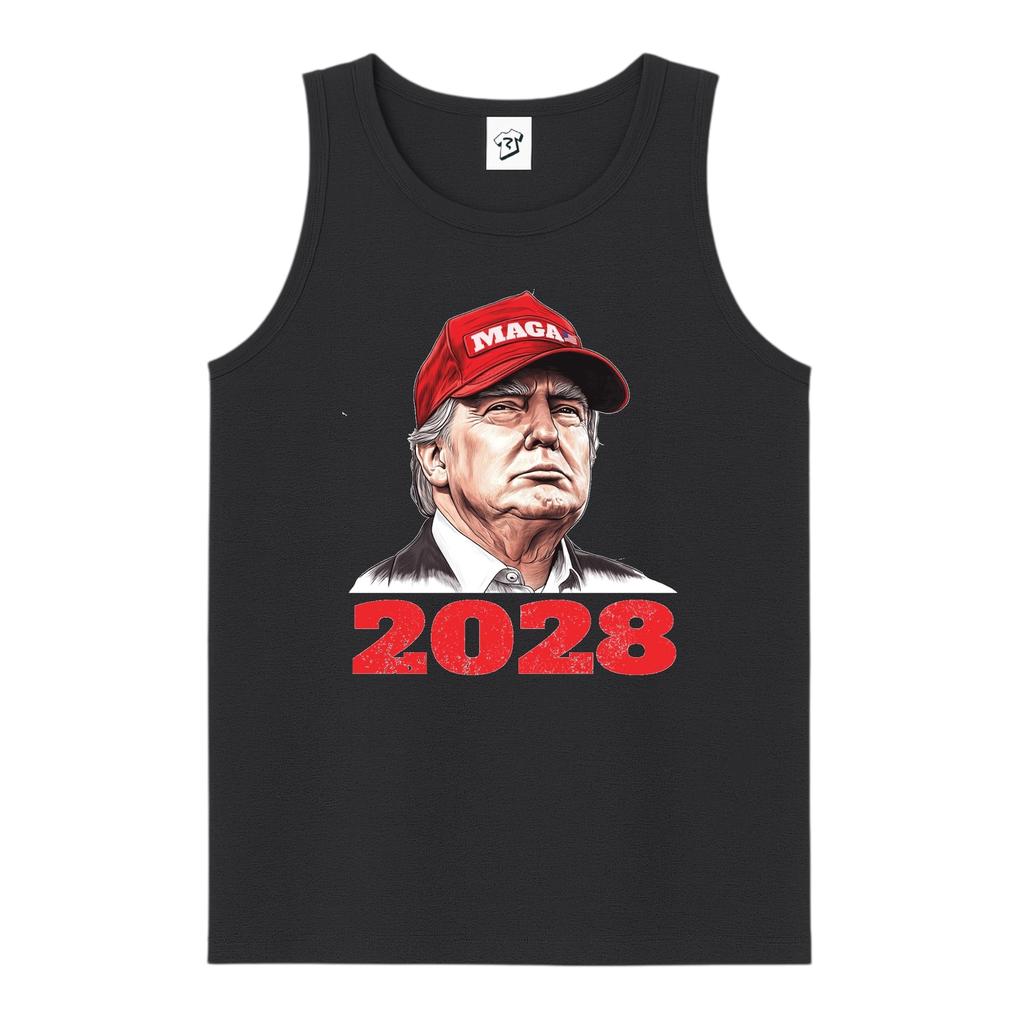 Tees Club tank top Trump 2028 - Tank Top Navy Size S front view