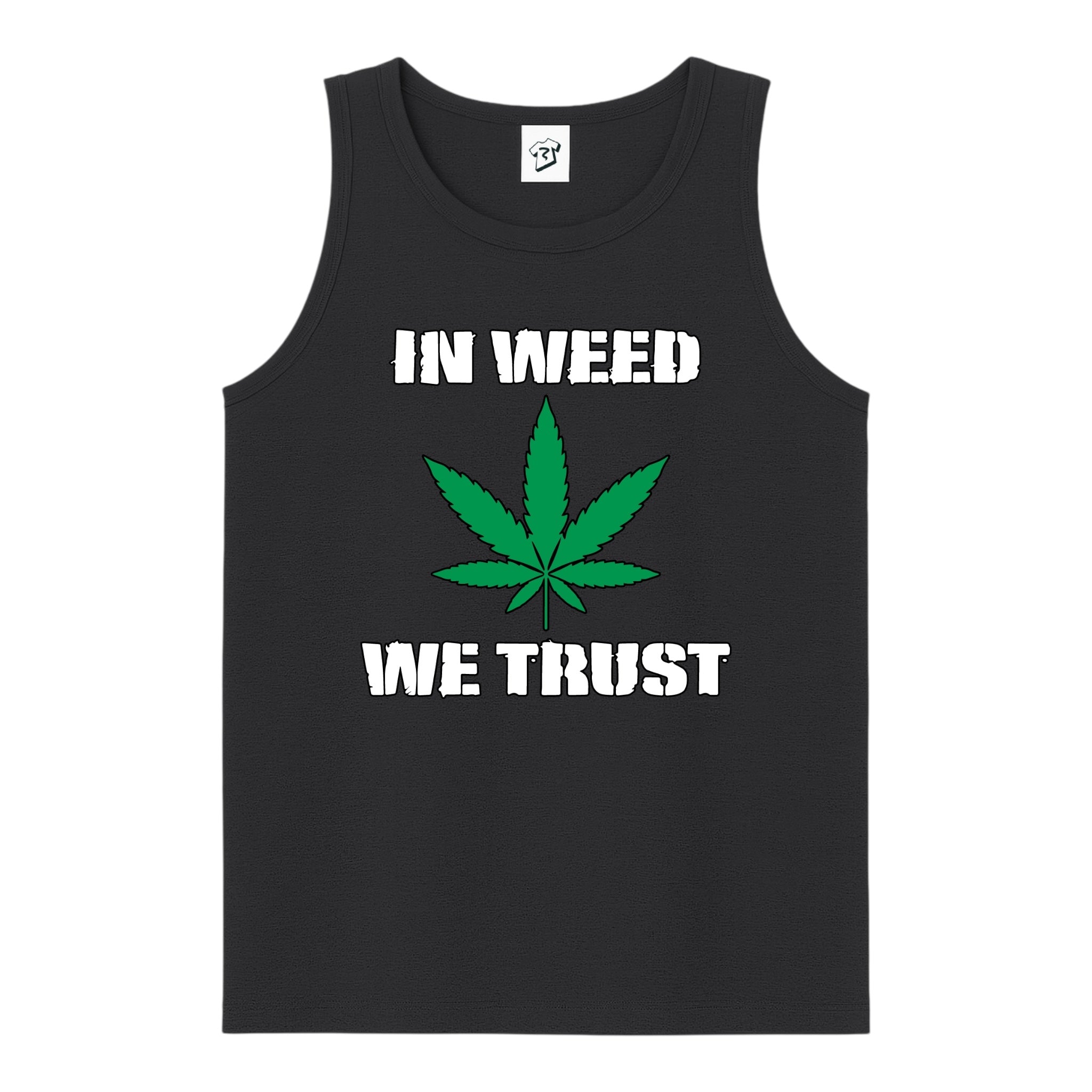 Tees Club tank top In Weed We Trust - Tank Top Navy Size M detail