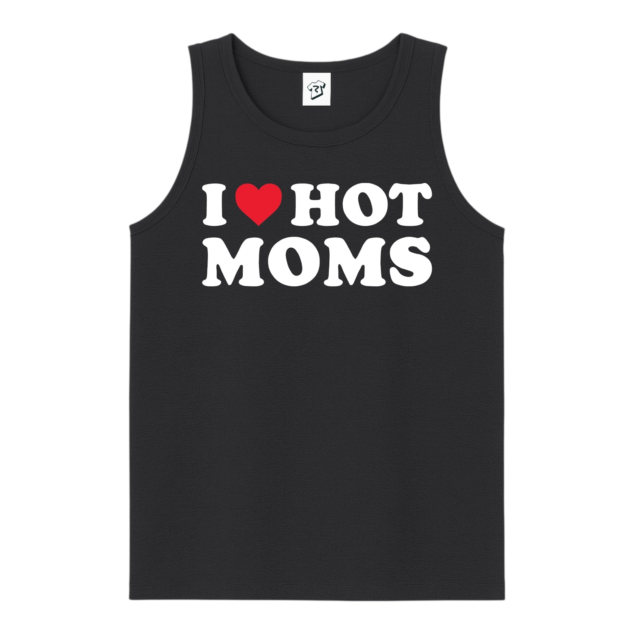 Tees Club tank top I Love Hot Moms - Tank Top Navy Size M detail