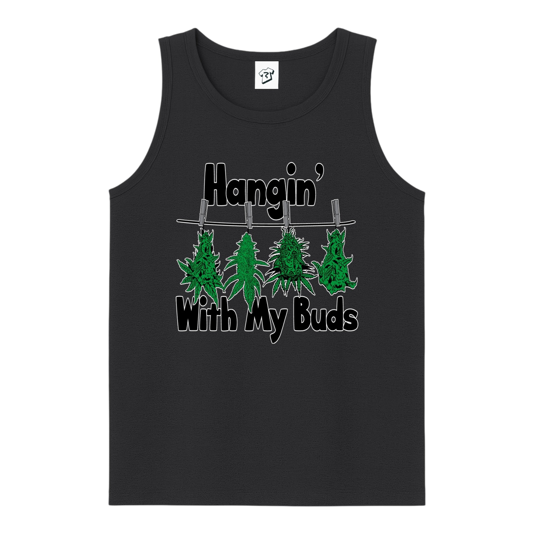 Tees Club tank top Hangin' With My Buds - Tank Top Navy Size S front view