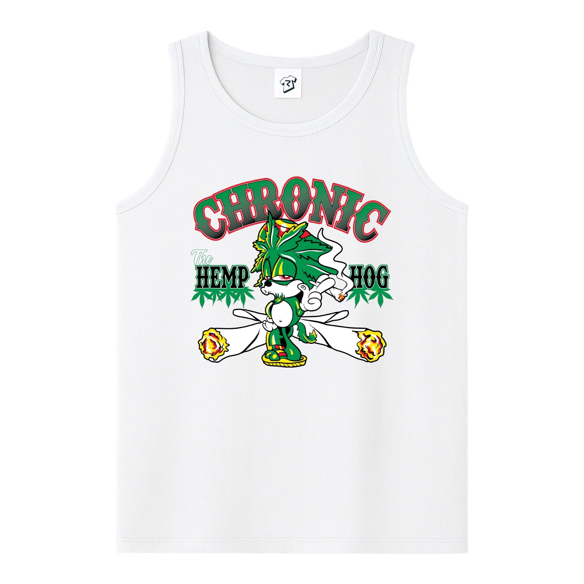 Tees Club tank top Chronic Hemp Dog - Tank Top Navy Size L detail