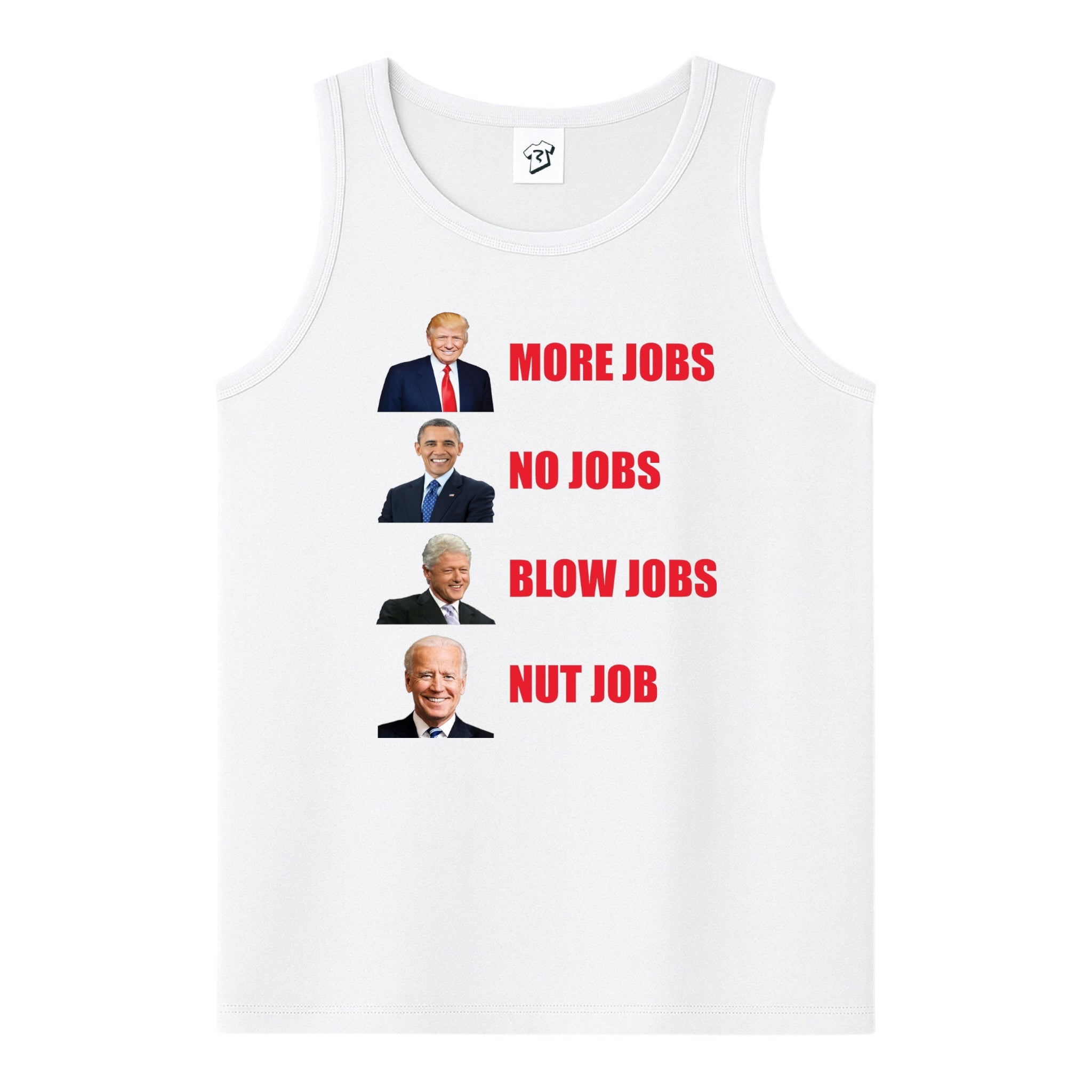 Tees Club tank top More Jobs No Jobs - Tank Top Navy Size L detail