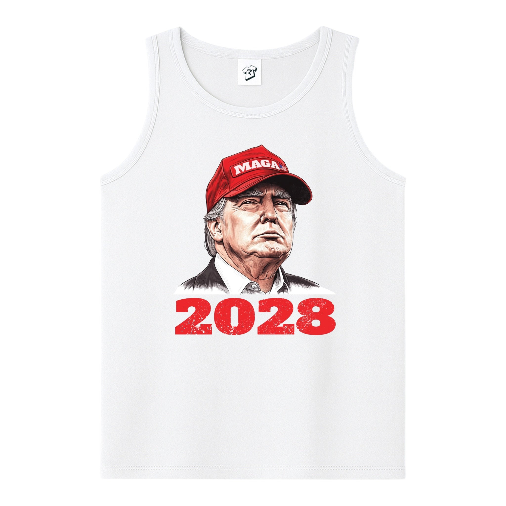 Tees Club tank top Trump 2028 - Tank Top Navy Size L detail
