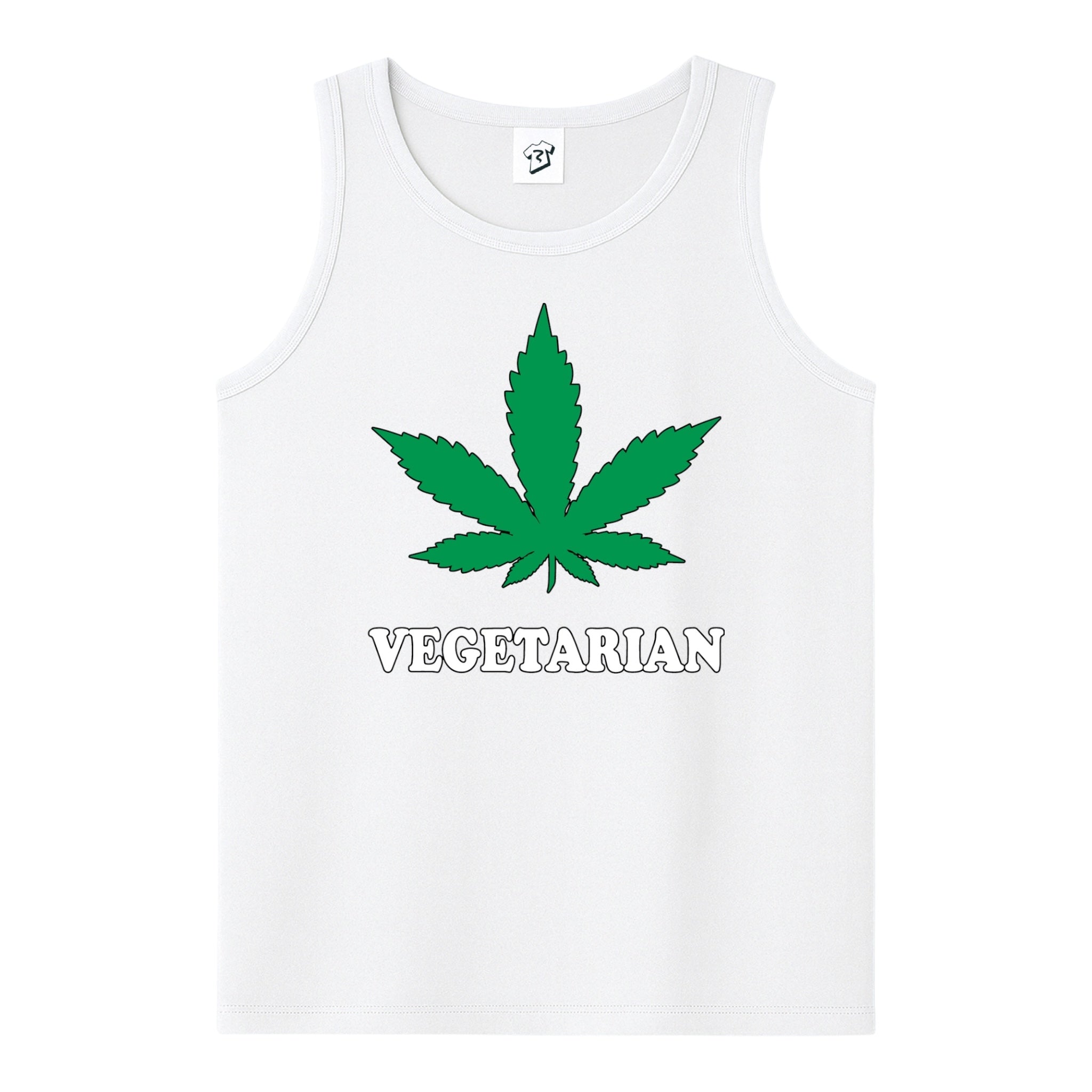 Tees Club tank top Vegetarian - Tank Top Navy Size L detail