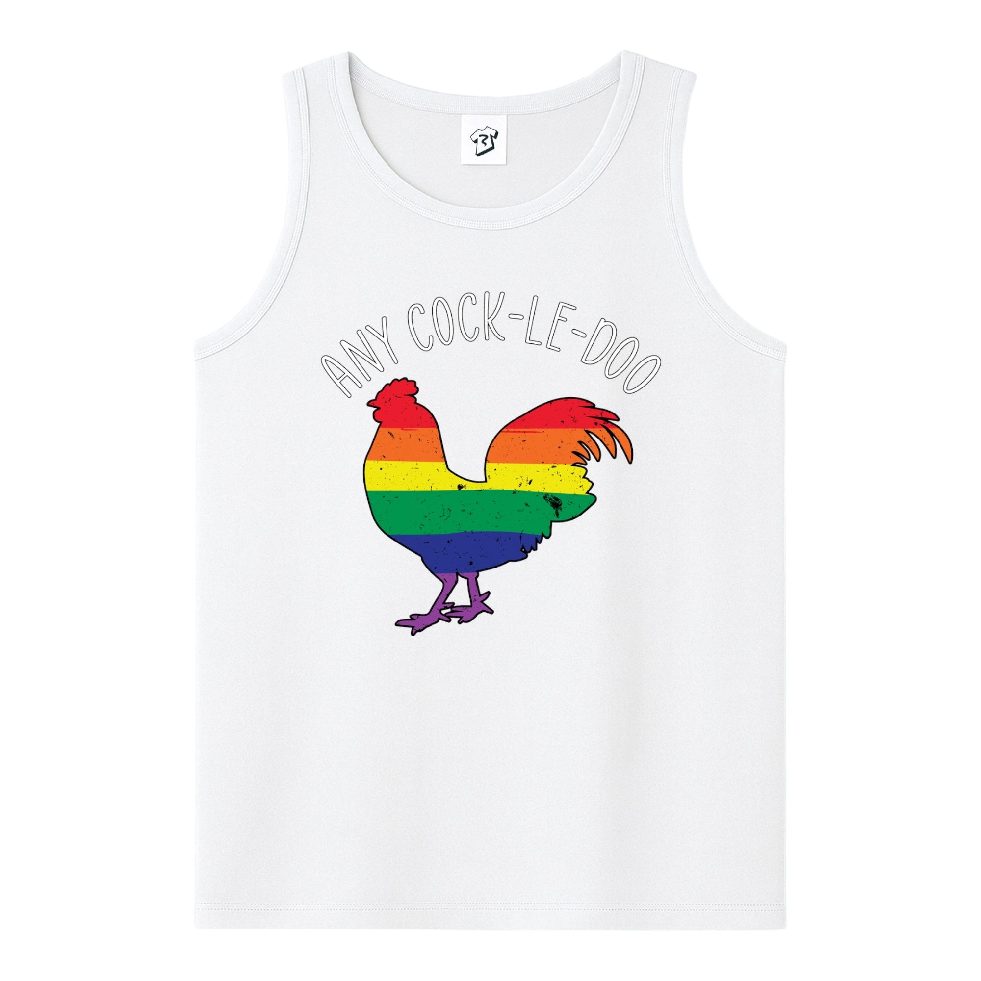 Tees Club tank top Any Cock I'll Do - Tank Top Navy Size S front view
