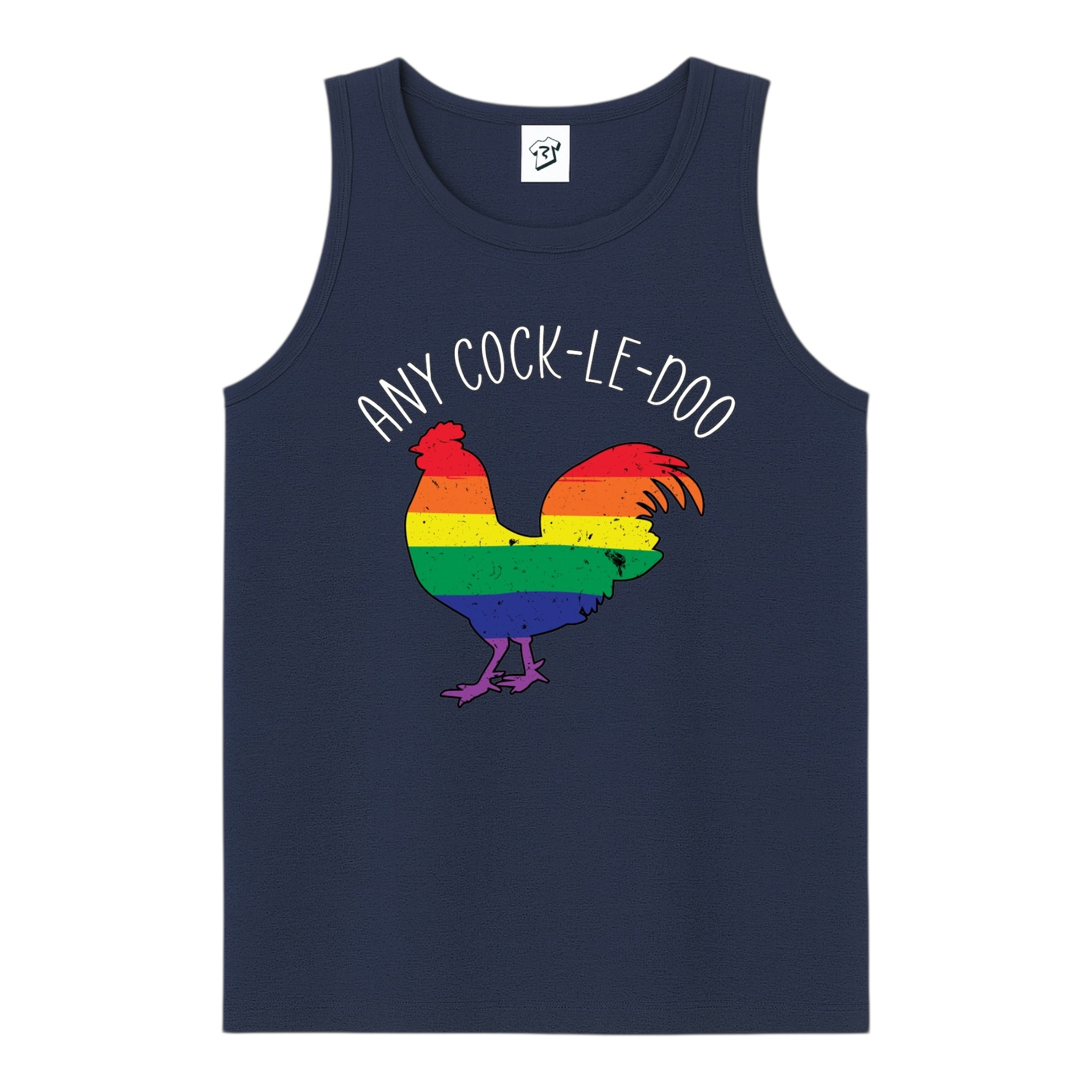 Tees Club tank top Any Cock I'll Do - Tank Top Navy Size M detail