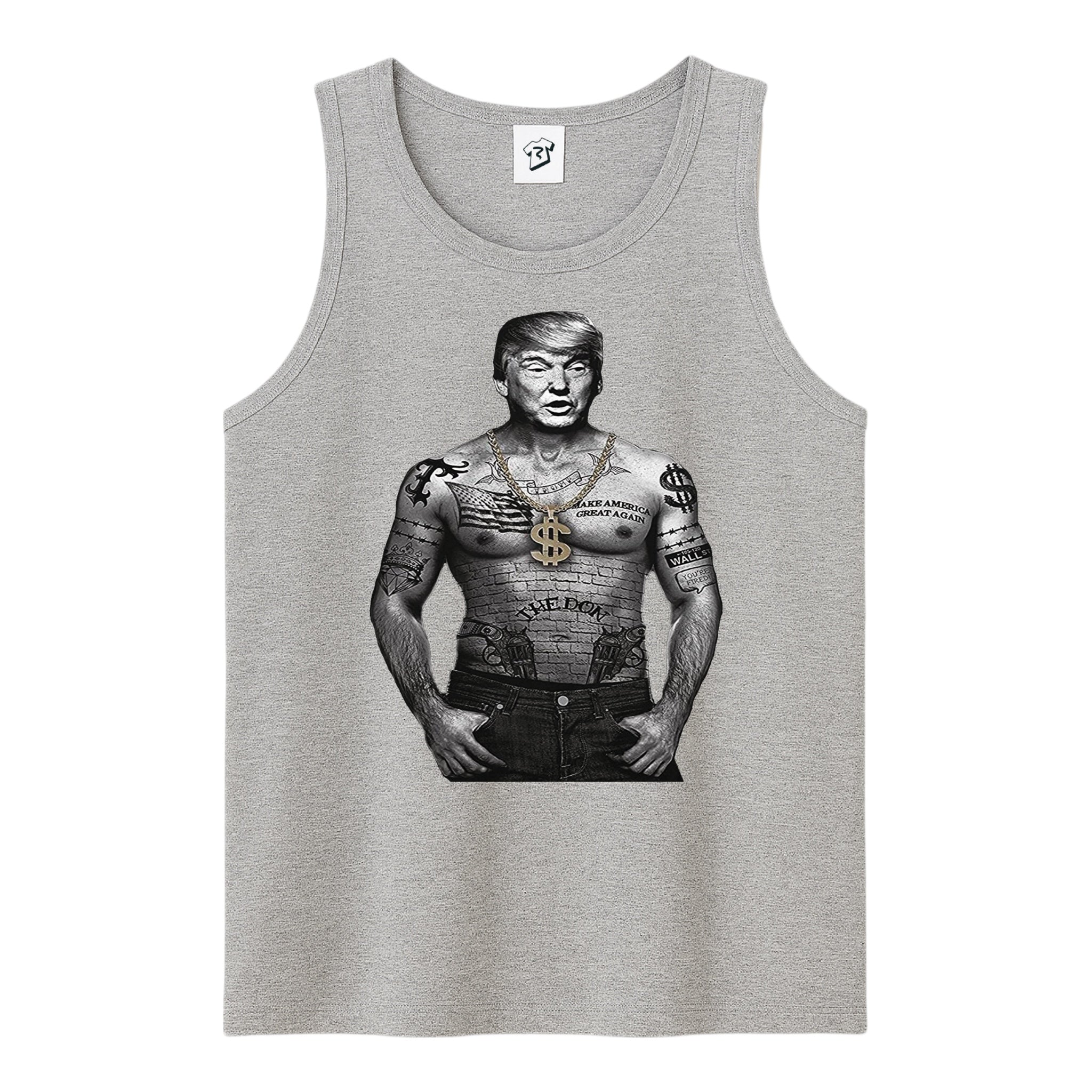 Tees Club tank top Trump Tattooed - Tank Top Navy Size M detail