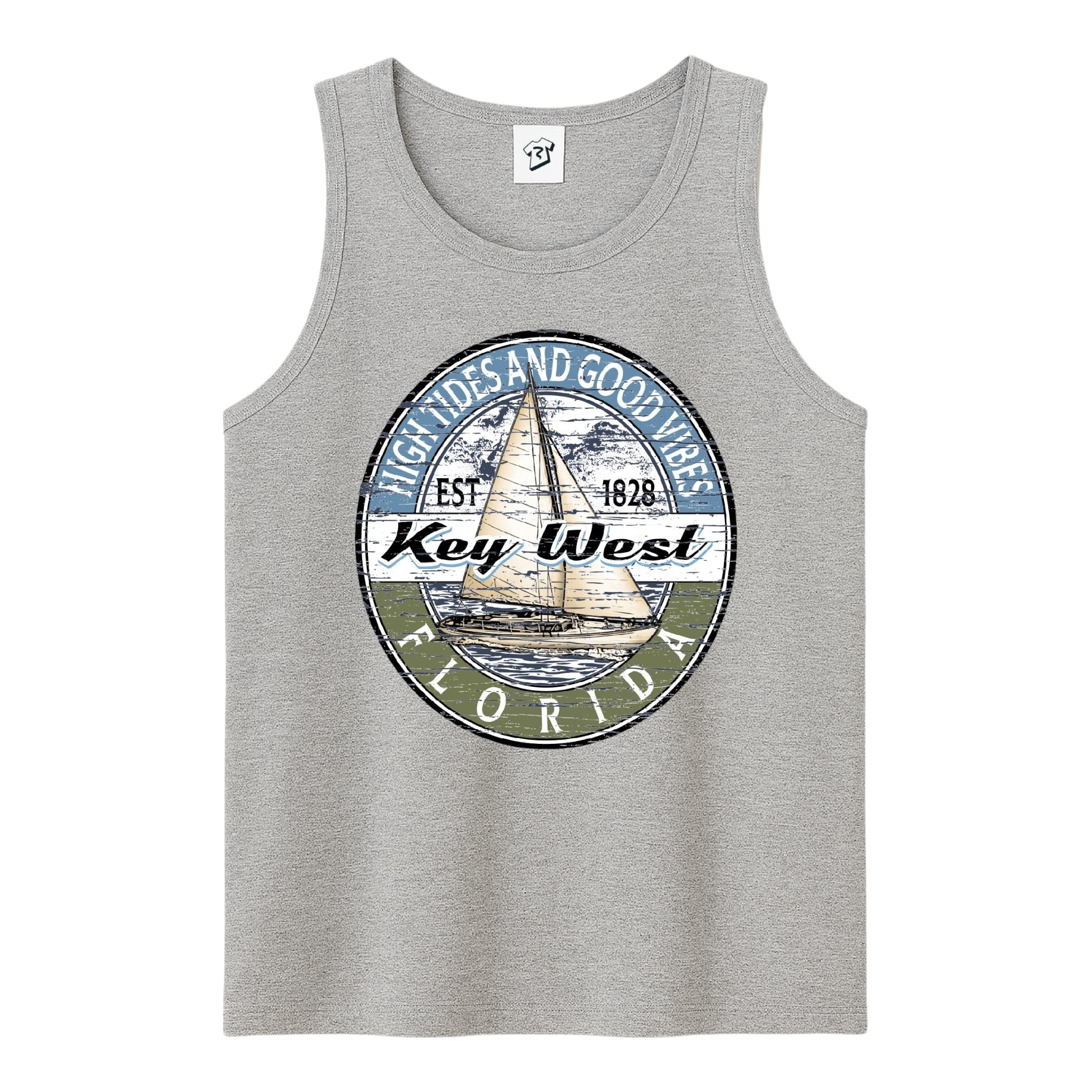 Tees Club tank top Sail Boat KW - Tank Top Navy Size M detail